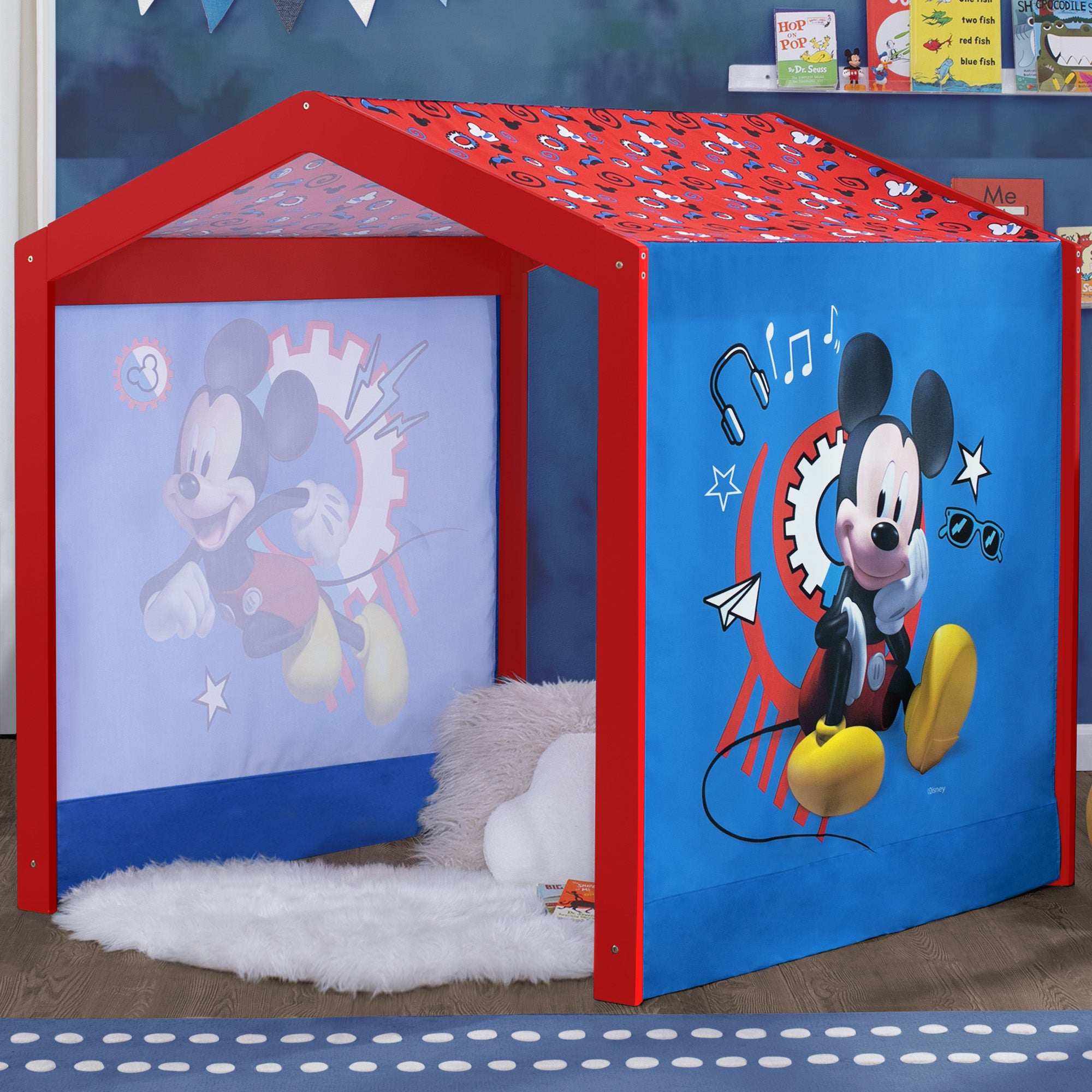 Mickey Mouse Kids Play Tent - Indoor Fabric Playhouse for Toddlers & Children - Perfect for Bedroom, Playroom & Imaginative Play