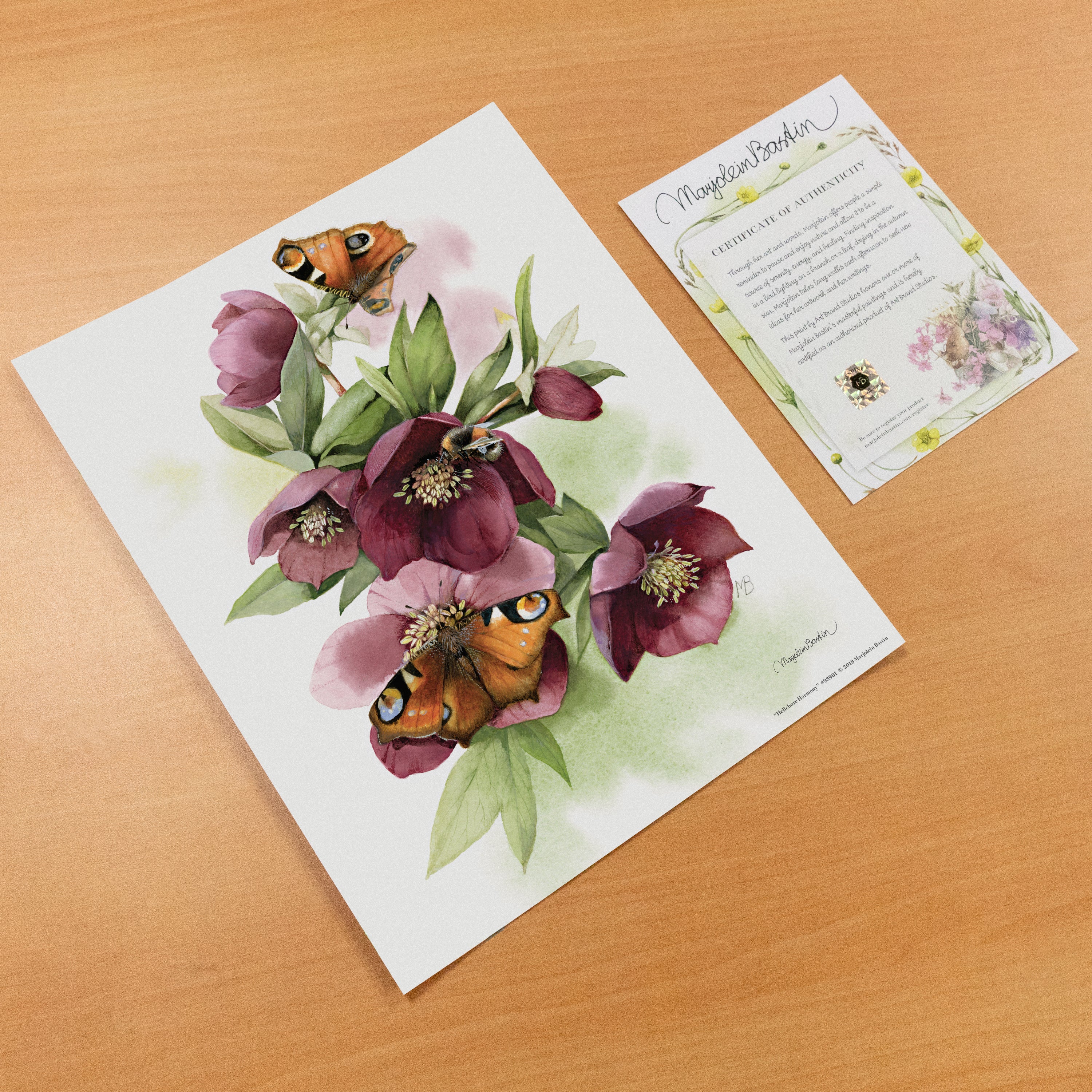 Hellebore Harmony Art Prints - Botanical Floral Wall Decor for Home, Office & Gifts | Perfect for Living Room, Bedroom & Nursery Decor