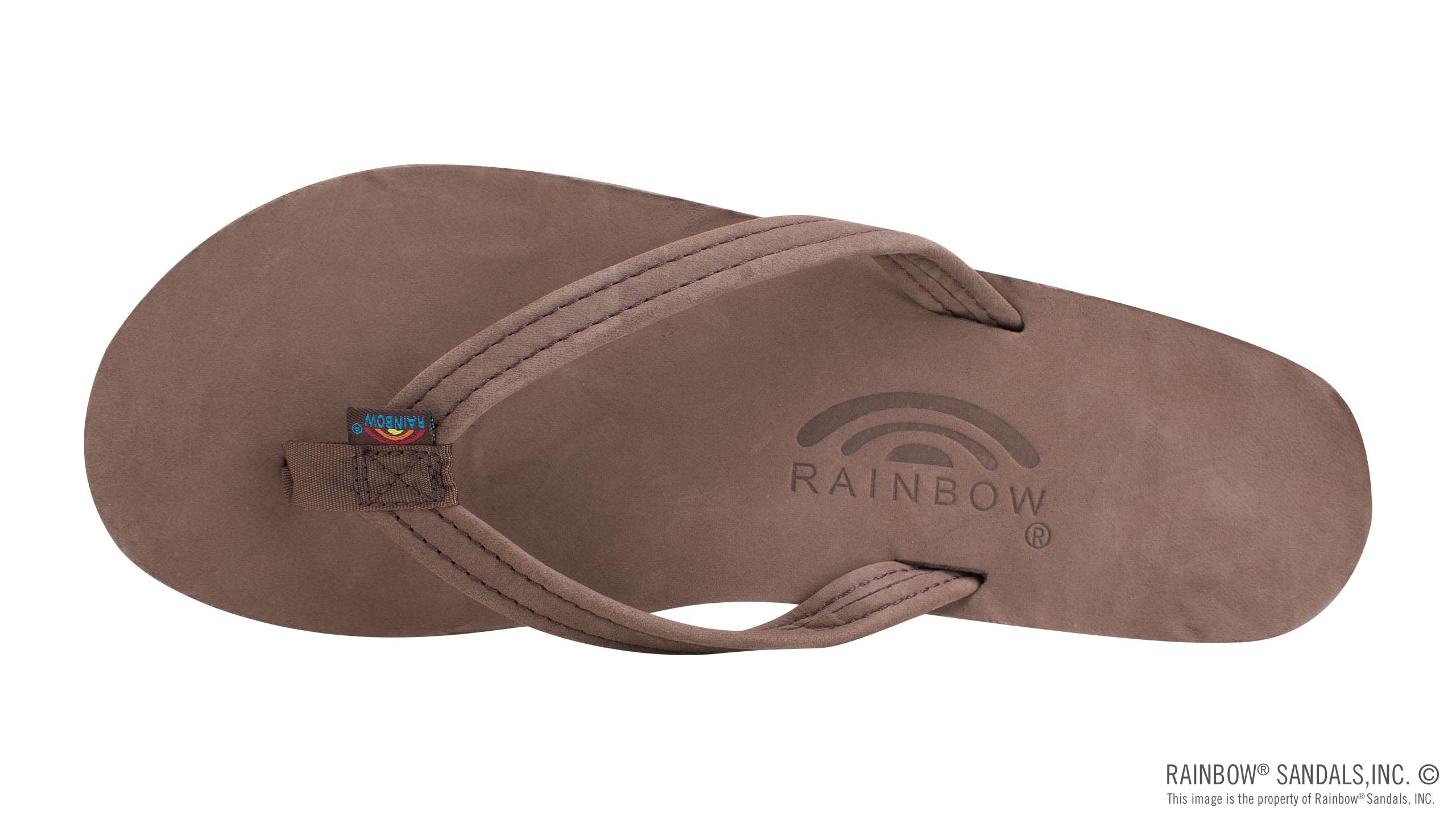 Rainbow Sandals Women's Double Layer Narrow Strap Leather Sandals with Arch Support - Comfortable Beach & Casual Walking Shoes