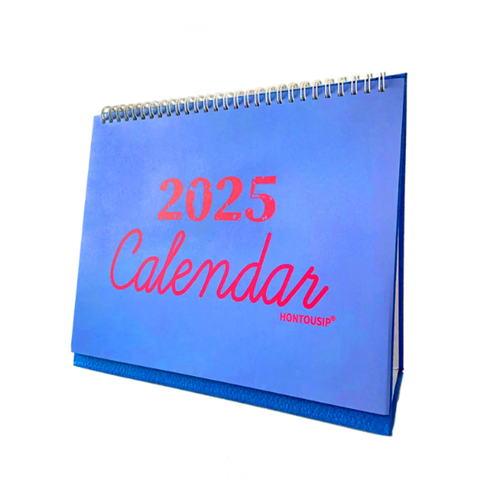 2025 Small Standing Flip Desk Calendar - January to December with To Do List, Julian Dates & US Holidays | Moon Phases Tracking | Perfect for Office, Home & School Organization