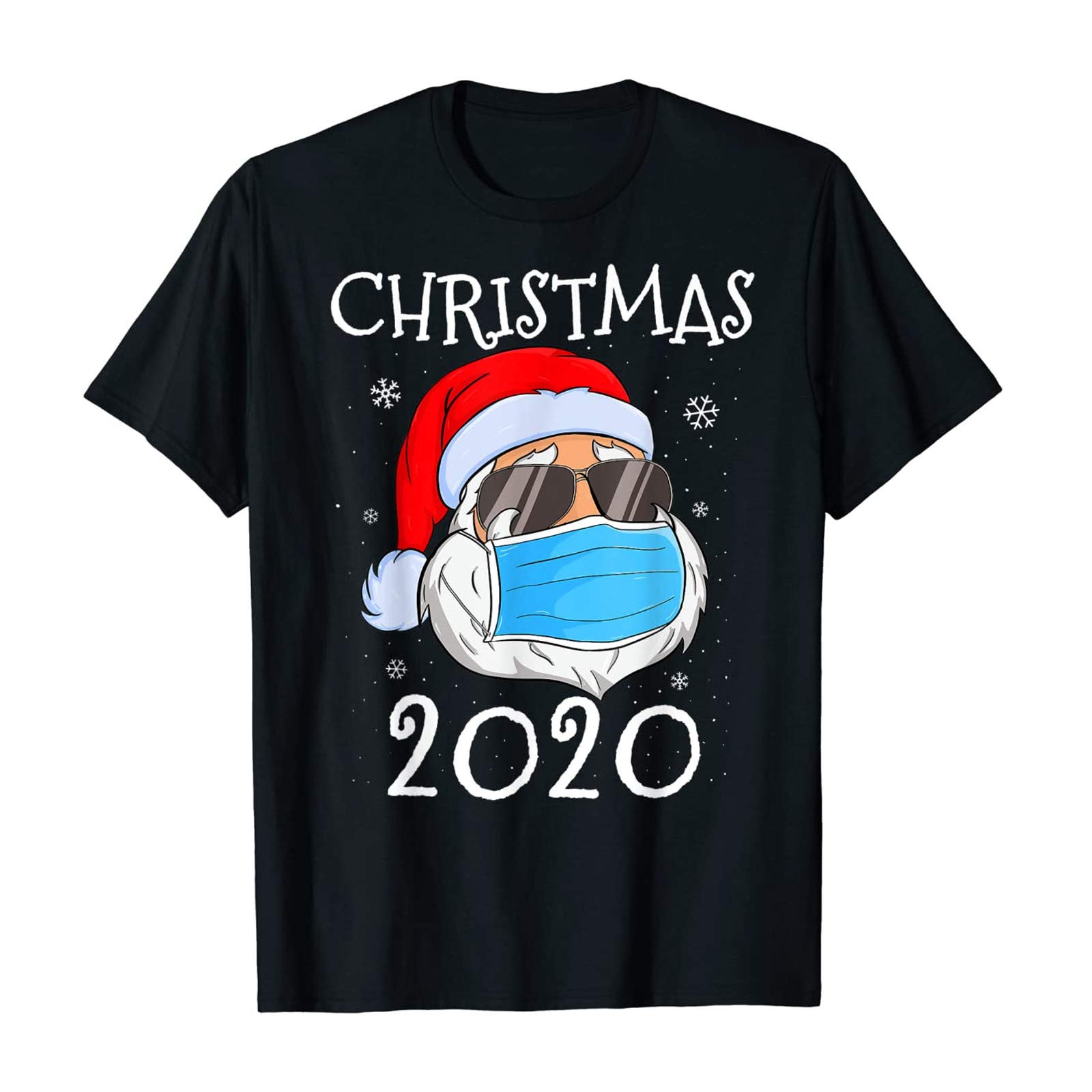 Christmas Cartoon Print Family T-Shirt for Women & Men - Short Sleeve O-Neck Casual Top (Blue, XL) - Perfect for Holiday Parties, Family Gatherings & Festive Outfits