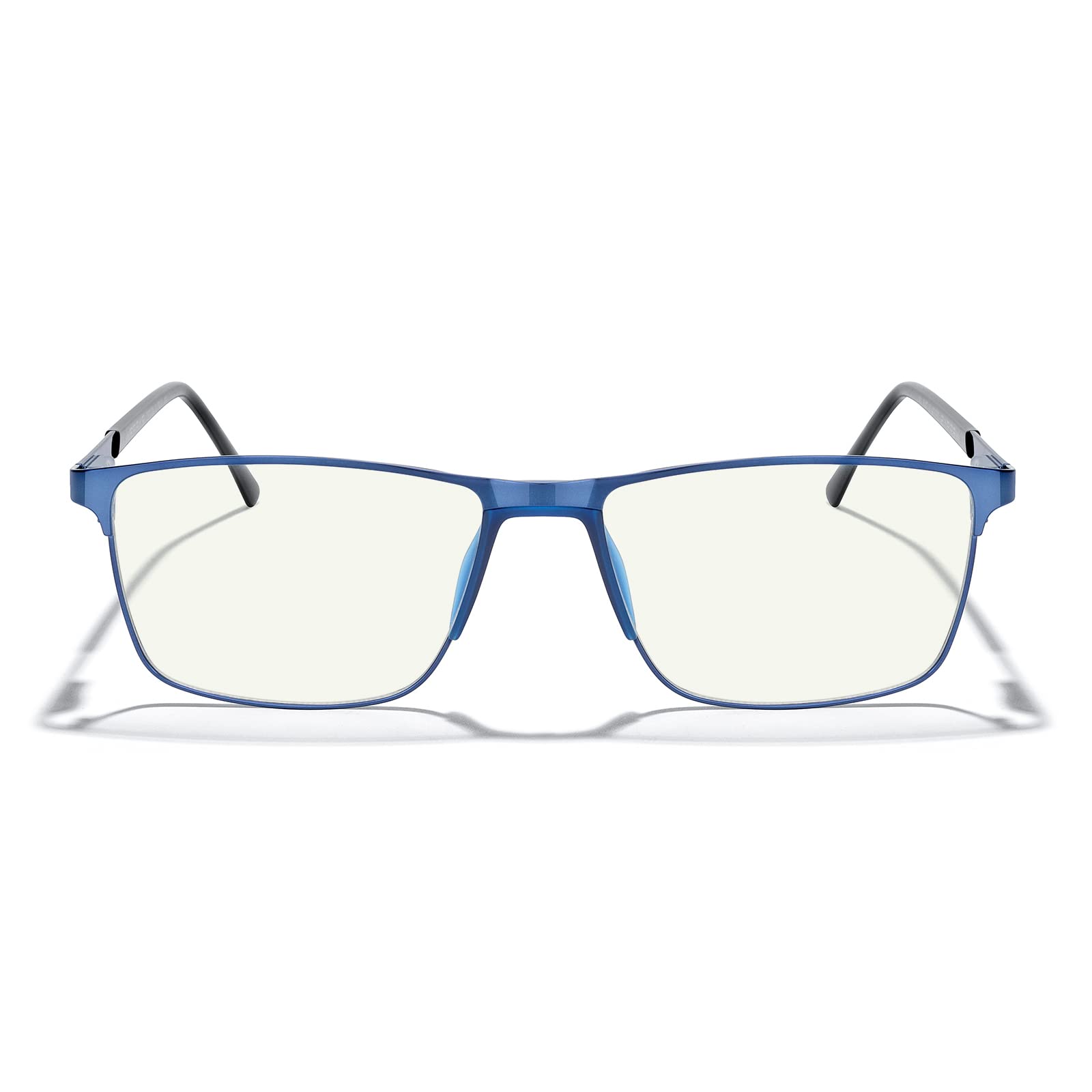 Blue Light Blocking Glasses for Men - Anti Eye Strain Reading Glasses with Metal Frame & Spring Hinge | Computer, Gaming & Office Use