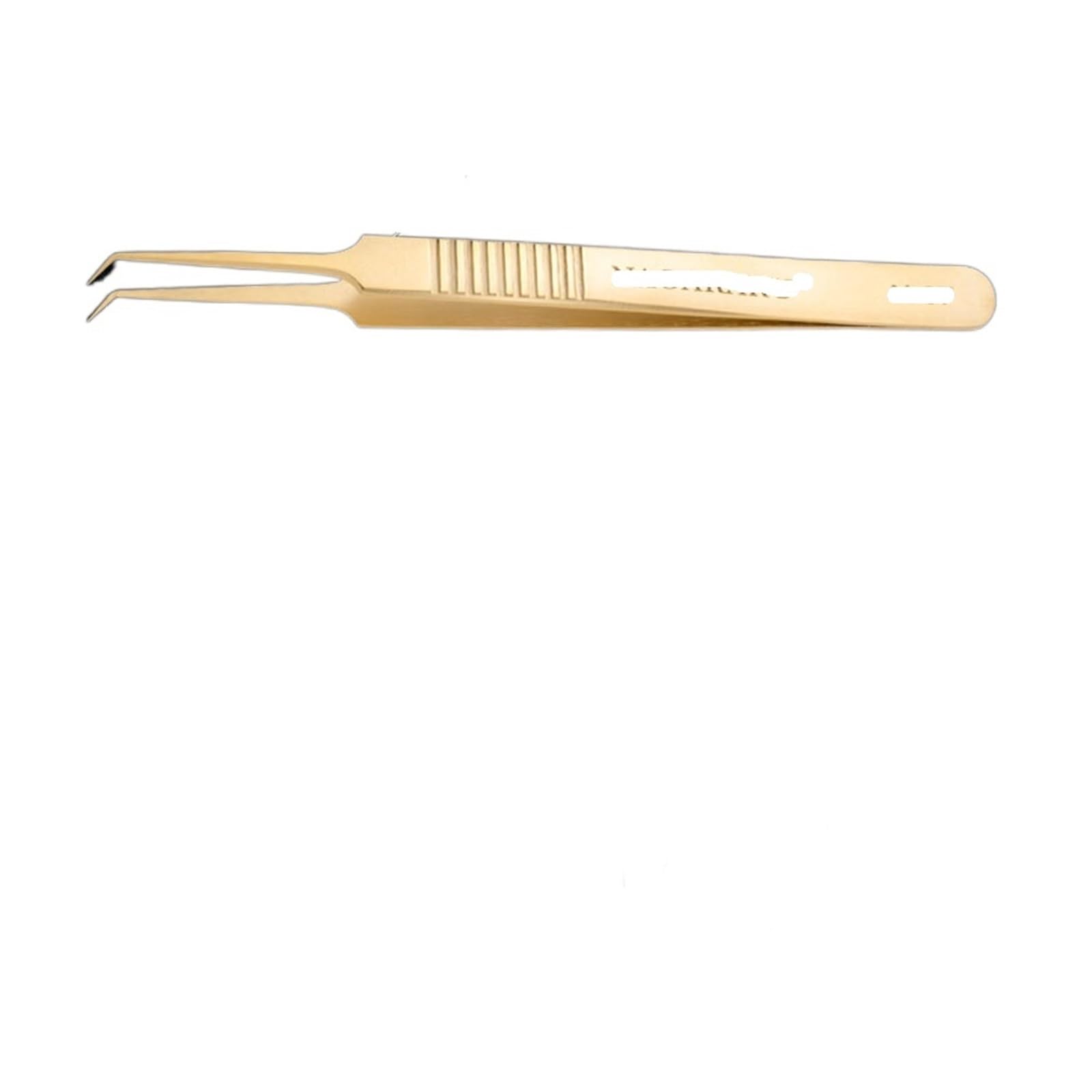 Professional Hair Removal Tweezers - Stainless Steel Eyelash Extension & False Eyelash Tool - Precise Slant Tip Tweezers for Eyebrow Shaping, Splinter Removal & Beauty Care - Perfect for Salon, Home Use & Travel Kit