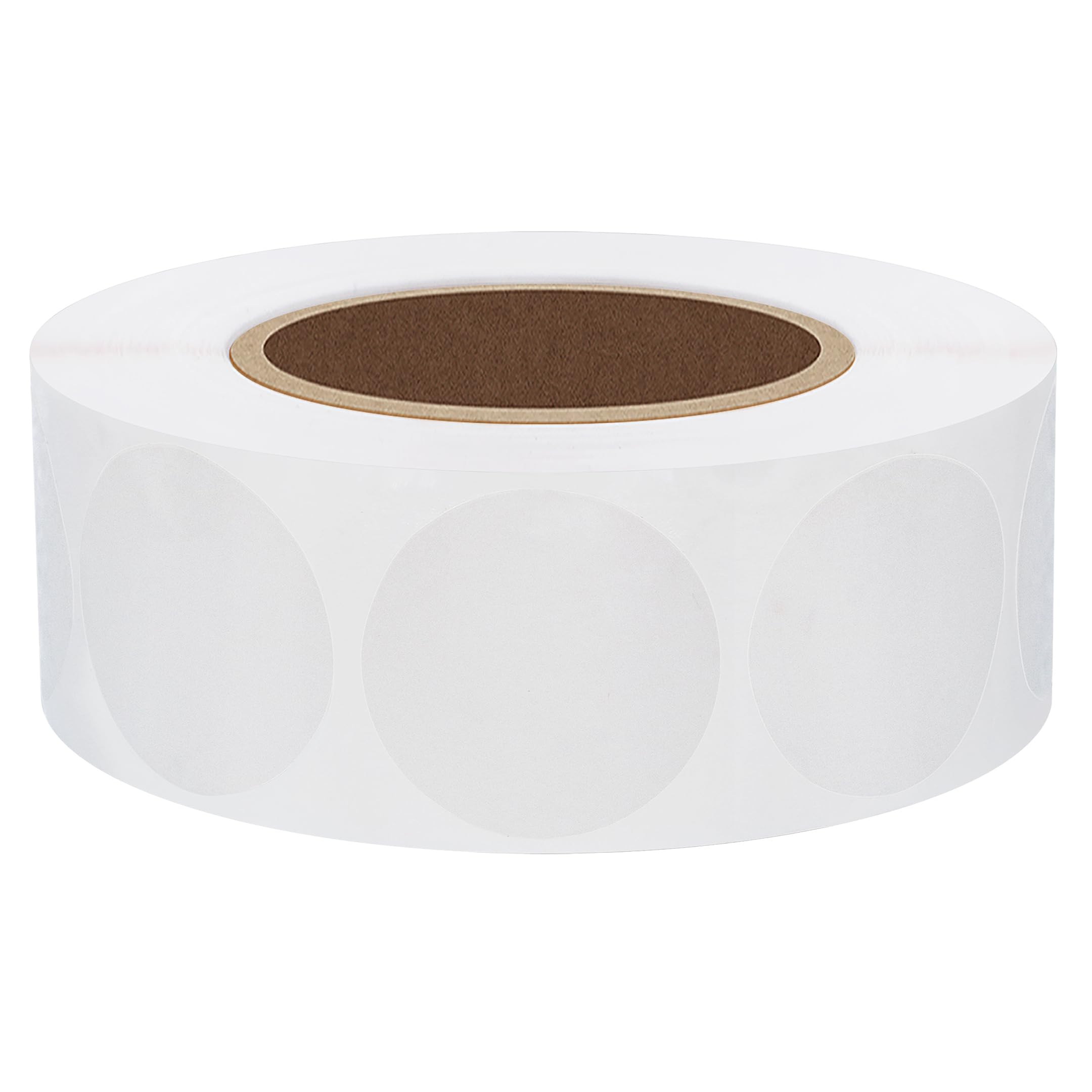 Hybsk 1000pcs 1 Inch Clear Circle Stickers - Round Transparent Labels for Sealing Envelopes, Packages & DIY Crafts | Perfect for Mailing, Scrapbooking & Organizing