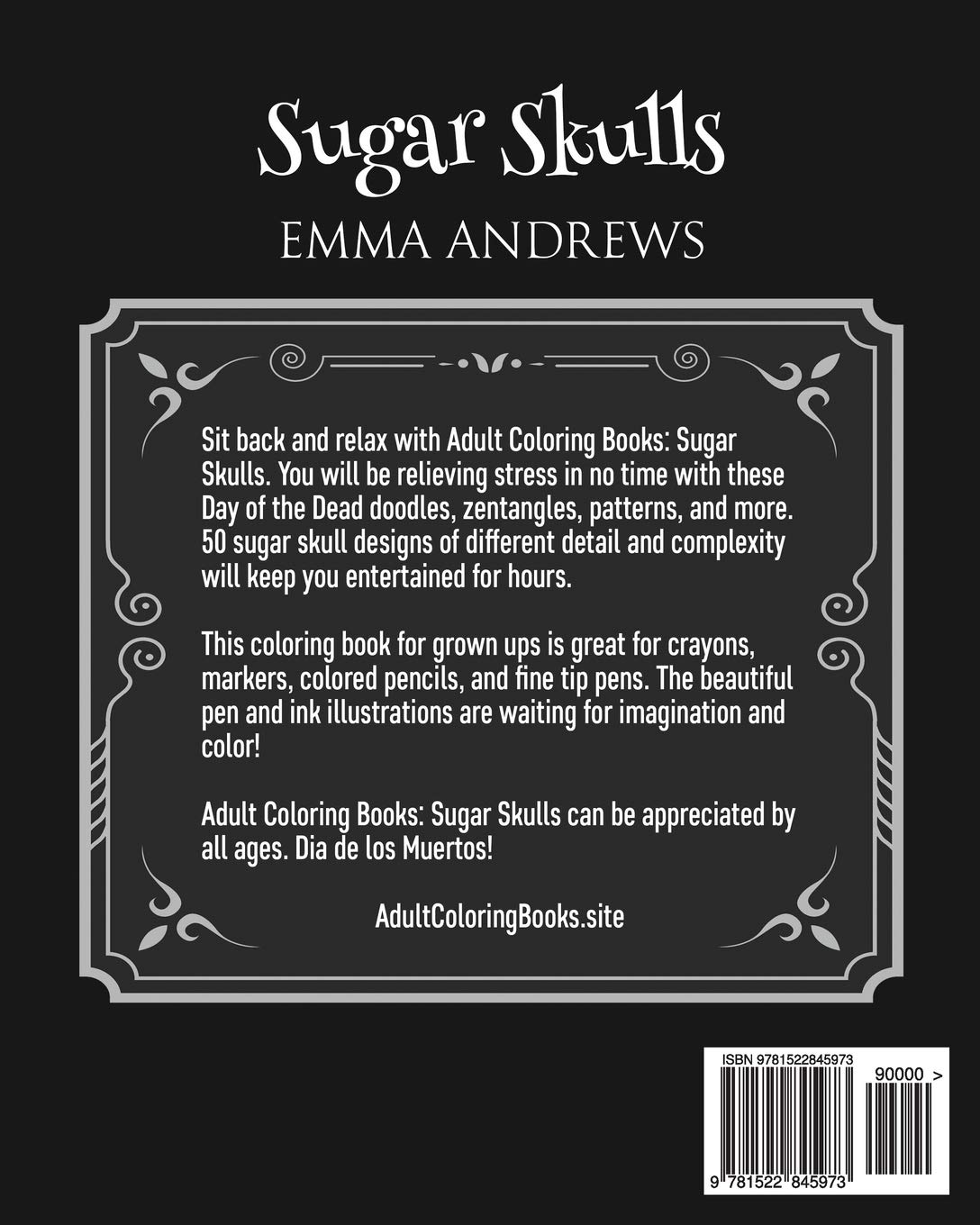 Sugar Skull Coloring Books for Adults - Relaxing Art Therapy