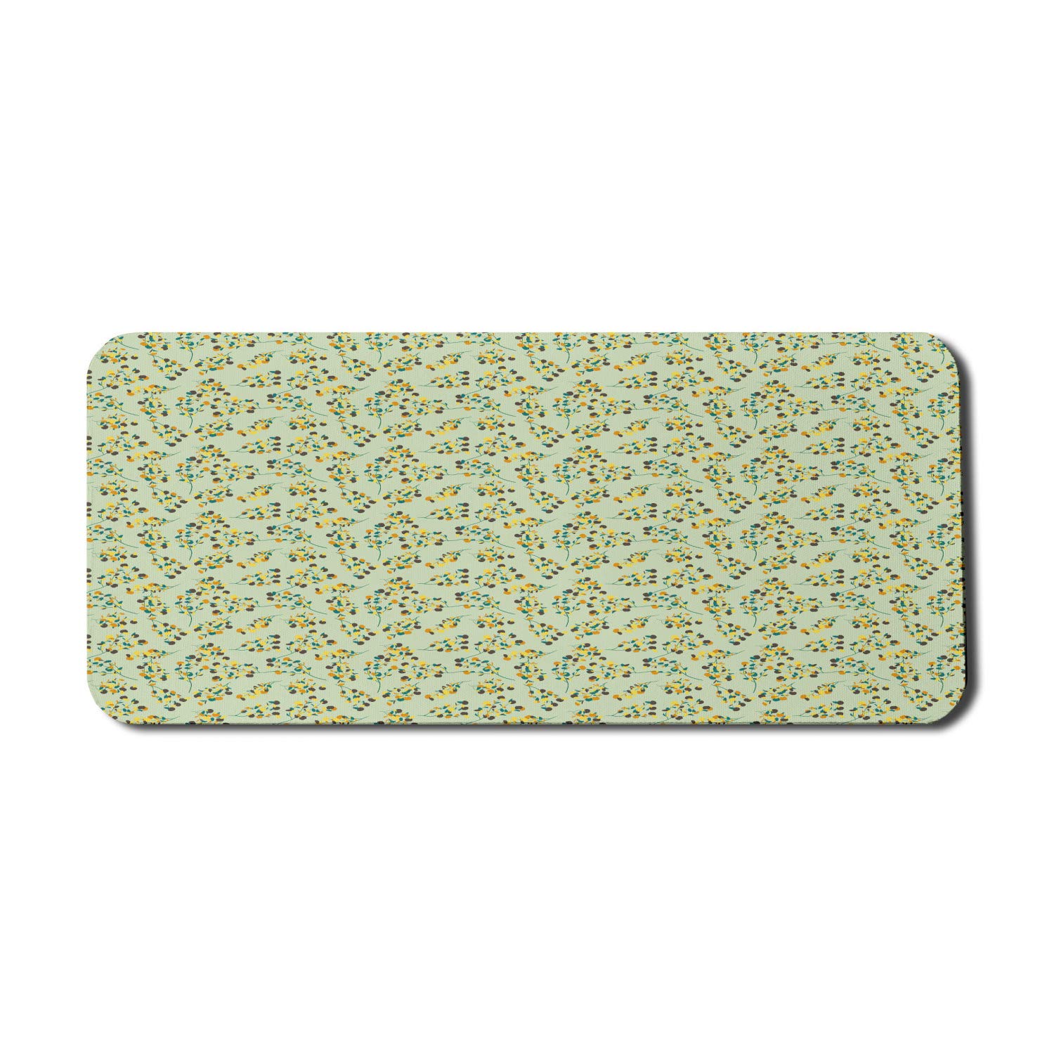 Ambesonne Floral Computer Mouse Pad - Extra Large 35