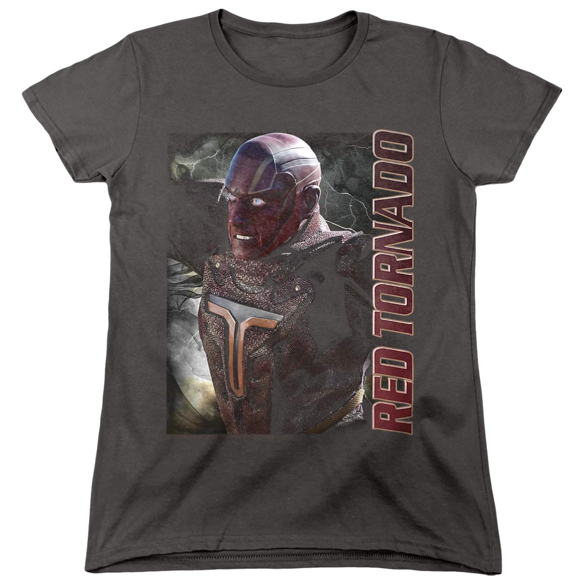 Supergirl Red Tornado Women's T-Shirt | DC Comics Graphic Tee | Casual Superhero Shirt for Cosplay, Comic Con & Everyday Wear