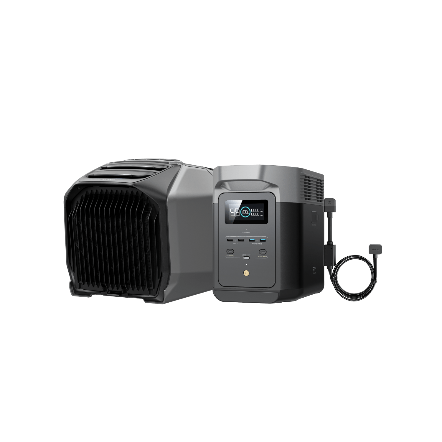 EcoFlow WAVE 3 Portable Air Conditioner - 12000 BTU, Quiet & Energy Efficient Cooling for Camping, RVs, and Home Use