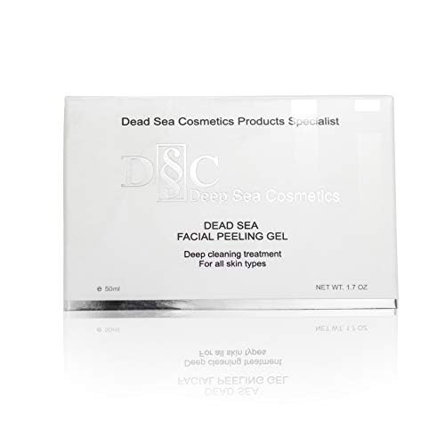 Deep Sea Cosmetics Facial Peeling Gel 1.7 Oz - Dead Sea Facial Exfoliator with Rosemary Extract, Ginseng & Vitamin A | Gentle Exfoliation for Smooth Skin | Perfect for Daily Skincare Routine & Spa Night
