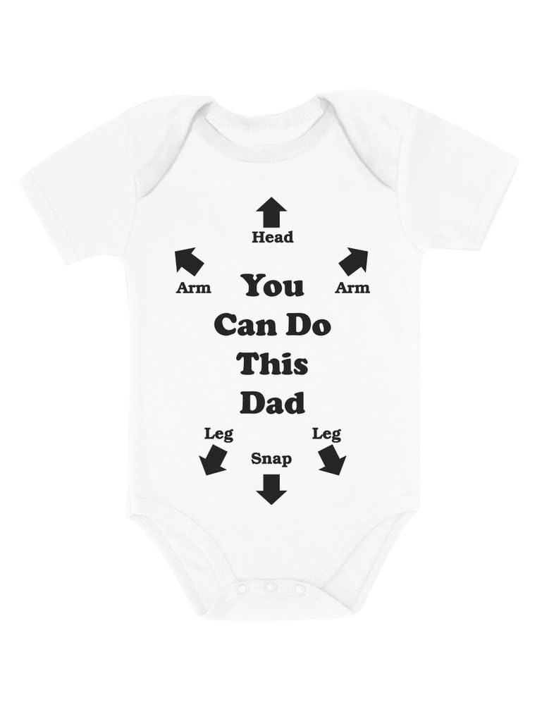 Funny Baby Bodysuit - 'You Can Do This' New Dad Gift for Infant Boys & Girls | Perfect for Baby Showers, Birthdays & Parenting Humor