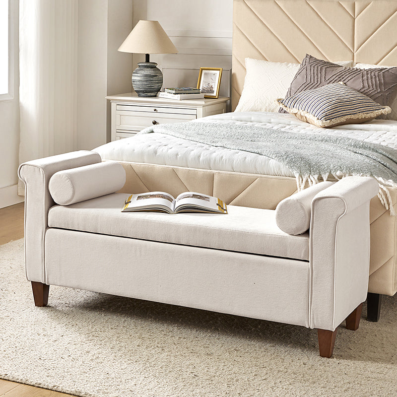 Gabino Traditional Style Storage Bench - Multipurpose Entryway, Living Room, Bedroom Seat with Storage - Perfect for Home Decor & Organization