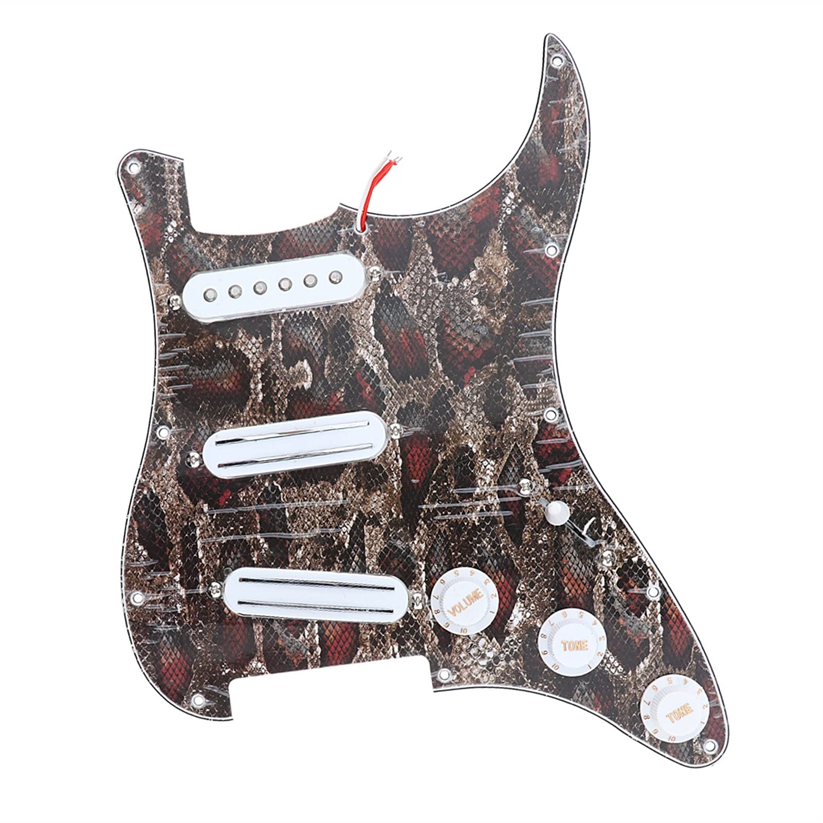 Pre-Wired Single Coil Humbucker Pickup Pickguard Replacement - Guitar Pickguard Protector for Electric Guitar DIY Repair & Upgrade (Perfect for Fender Stratocaster, Telecaster & Les Paul Style Guitars)