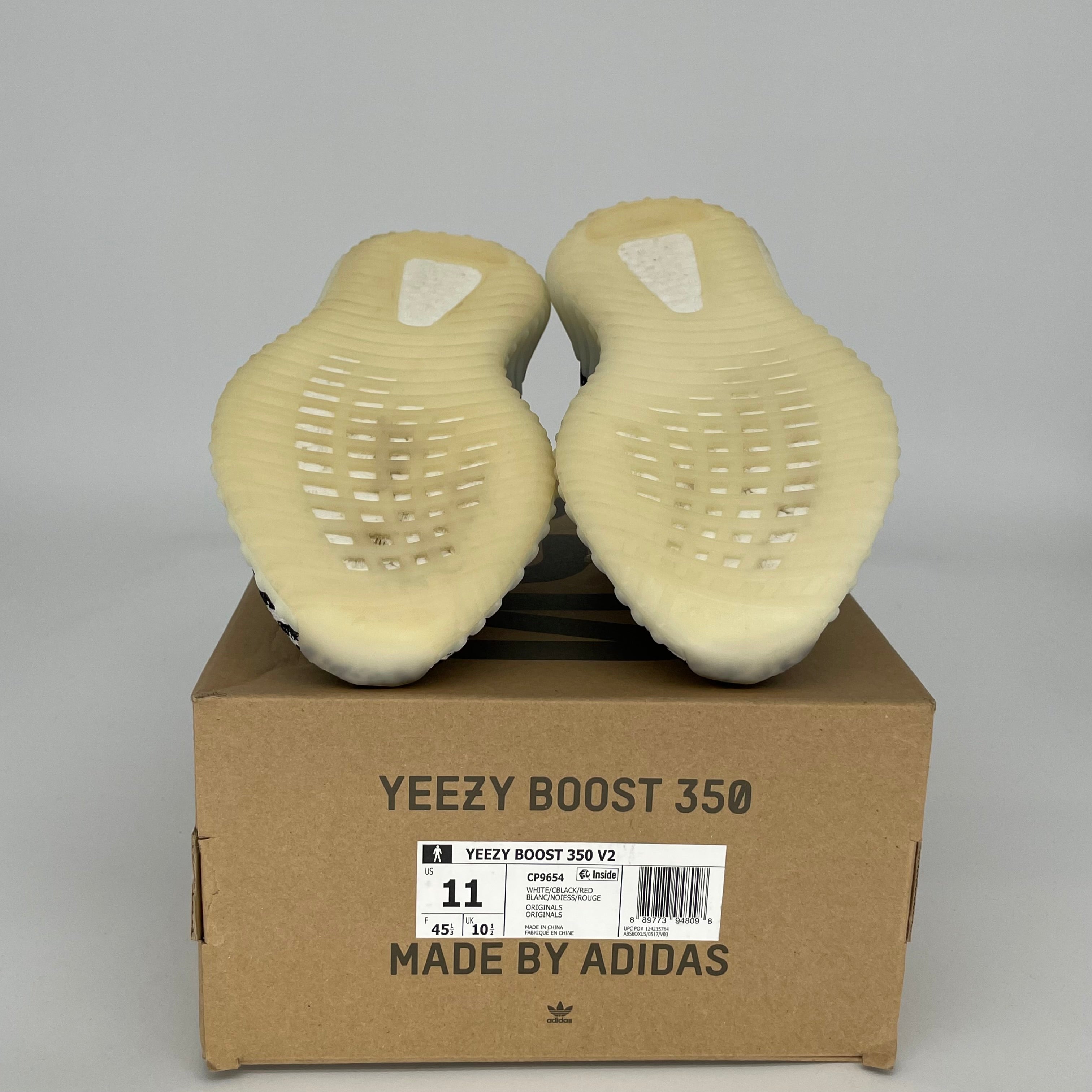Adidas Yeezy Boost 350 V2 Zebra - Men's Running Shoes Size 11 | CP9654 | Comfortable Sneakers for Casual Wear, Gym & Street Fashion