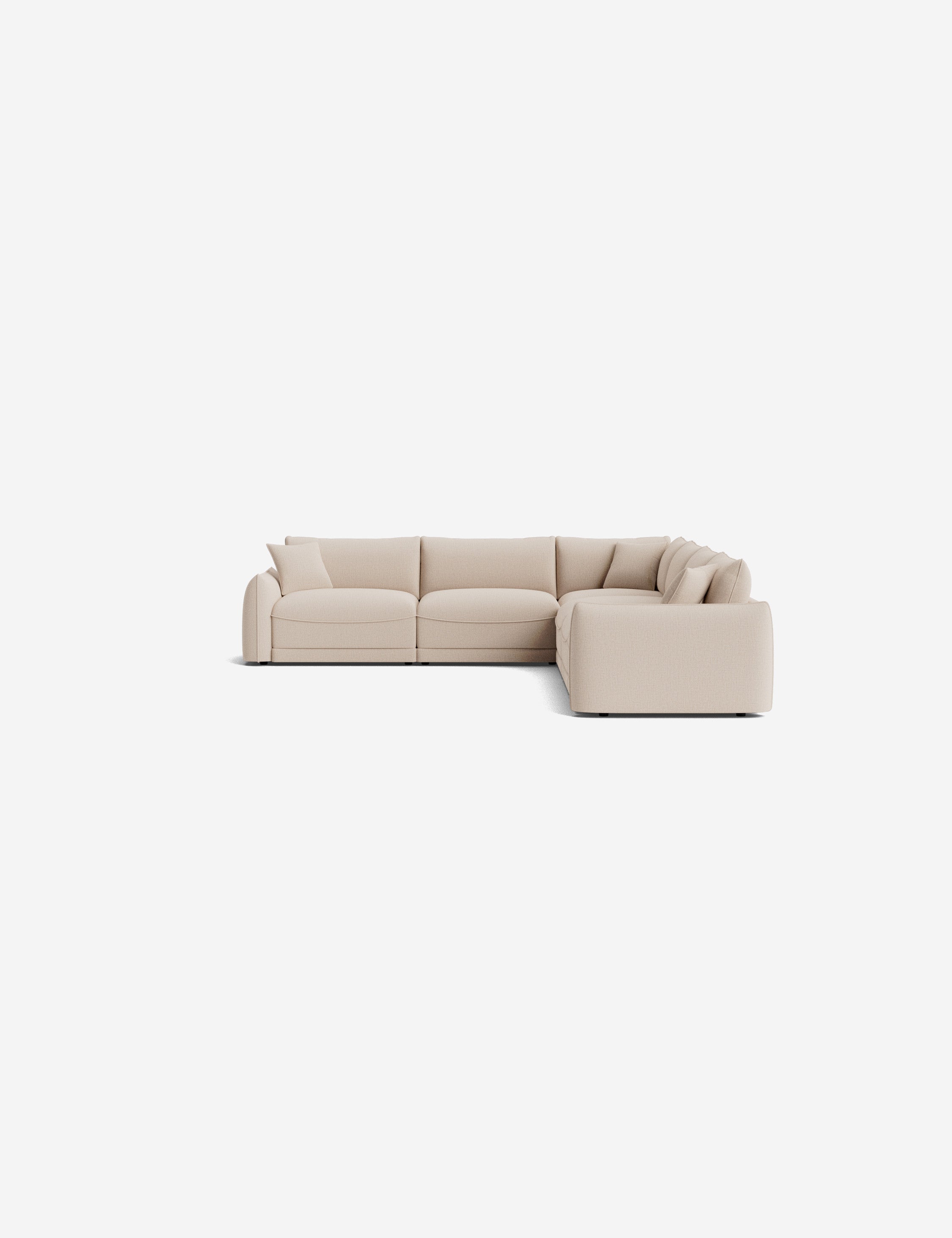 Balmer Modular Corner Sectional Sofa - Modern L-Shaped Couch with Reversible Chaise for Living Room, Home Theater & Lounge Spaces