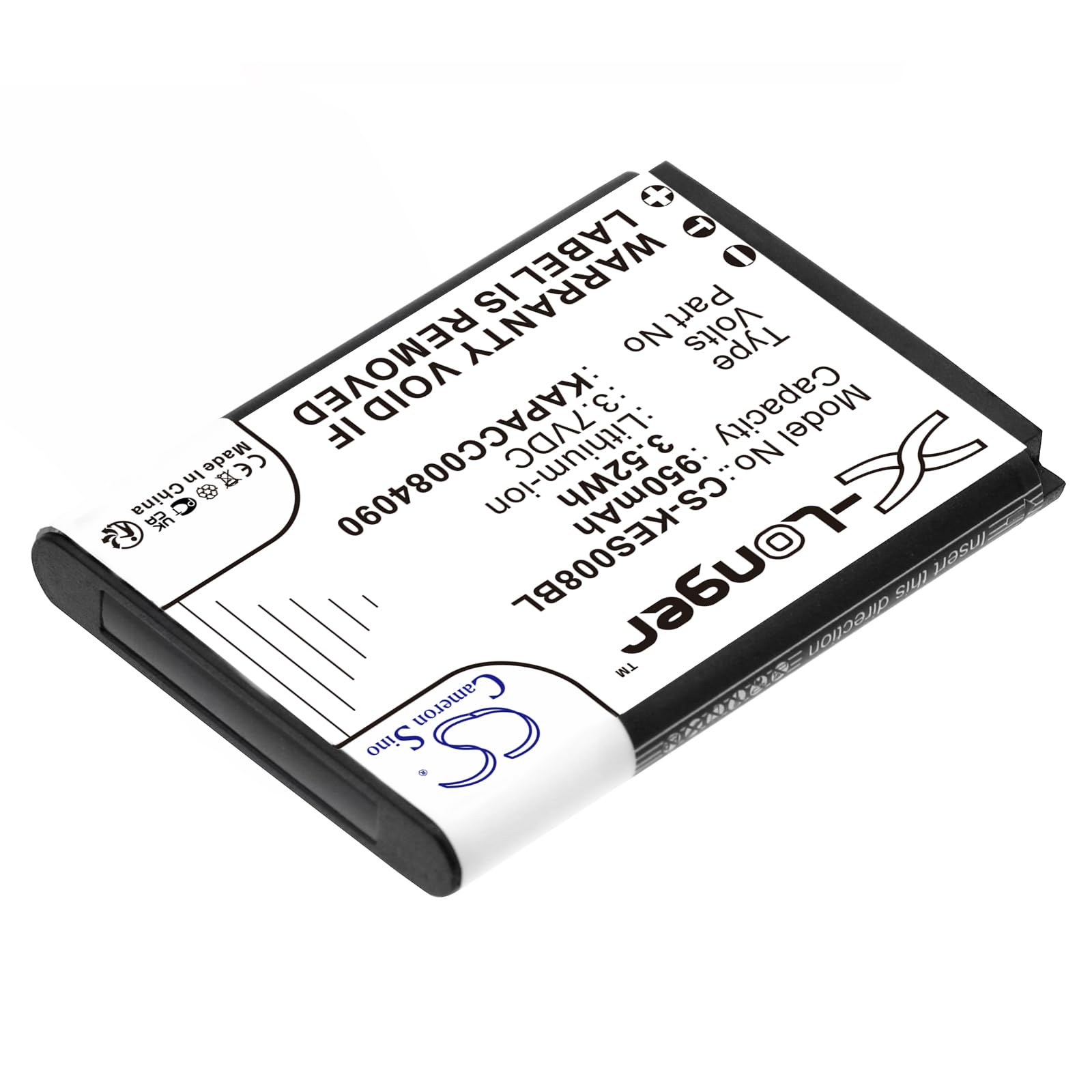 Techtek Replacement Battery Compatible with KAP Else ES-KAP-Ad VR & ESKAPAD - Replaces KAPACC0084090 (Black) - Perfect for VR Headsets, Gaming Controllers, and Portable Devices - FBA Certified