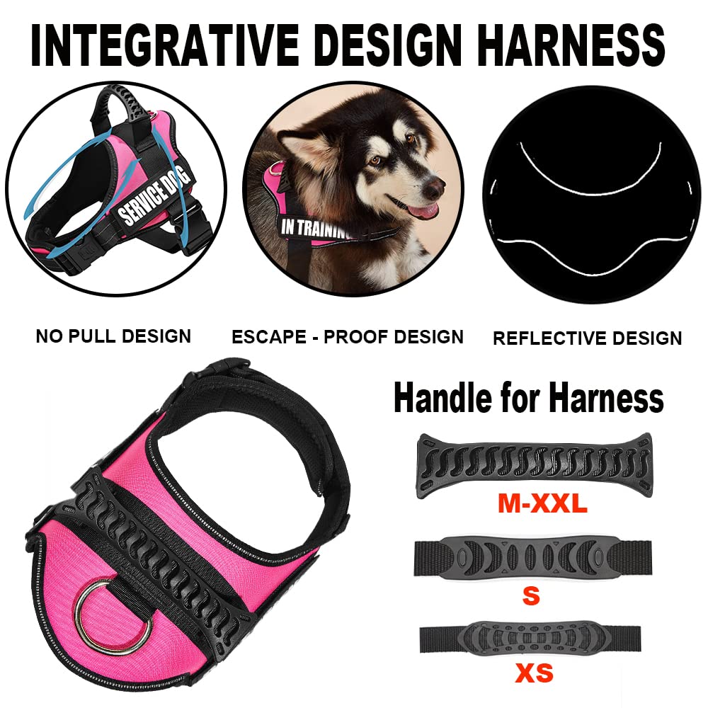 Dihapet No Pull No Choke Dog Harness - Adjustable Service Dog Vest for Training, Walking & Jogging - Perfect for Outdoor Adventures & Daily Pet Care