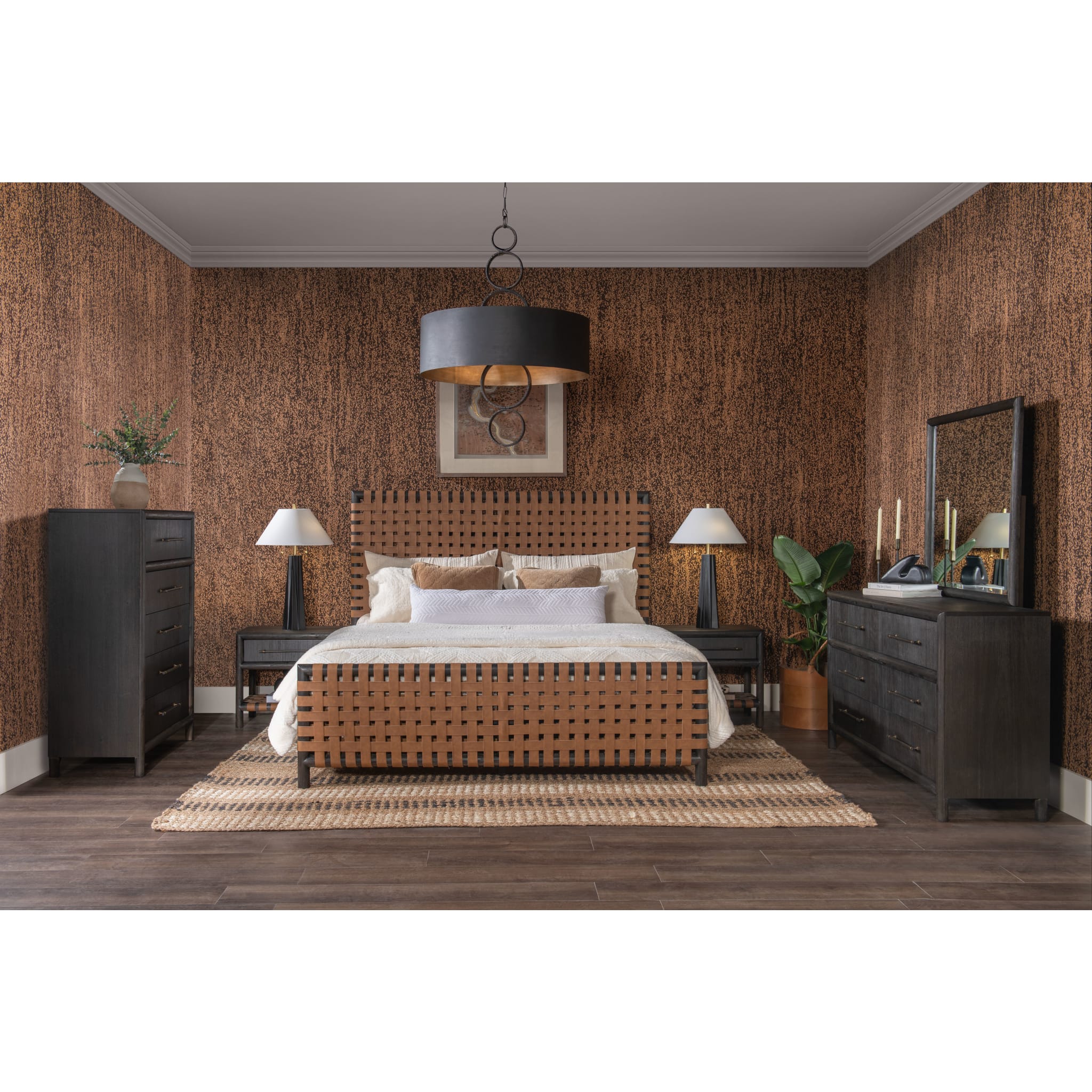 Dorsey 5-Drawer Dresser Chest in Basalt Grey - Modern Bedroom Storage Solution for Clothes & Accessories
