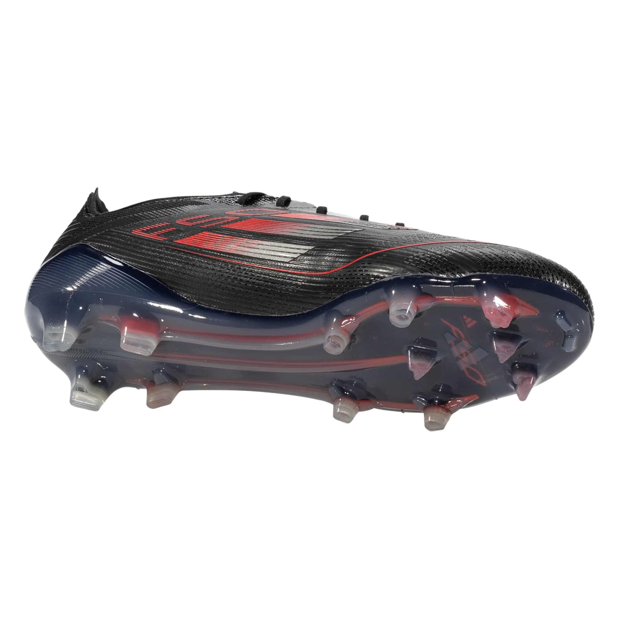 Adidas F50 Elite FG Soccer Cleats for Men - Black/Iron Metallic/Lucid Red Football Shoes | Lightweight & Comfortable for Professional Matches & Training