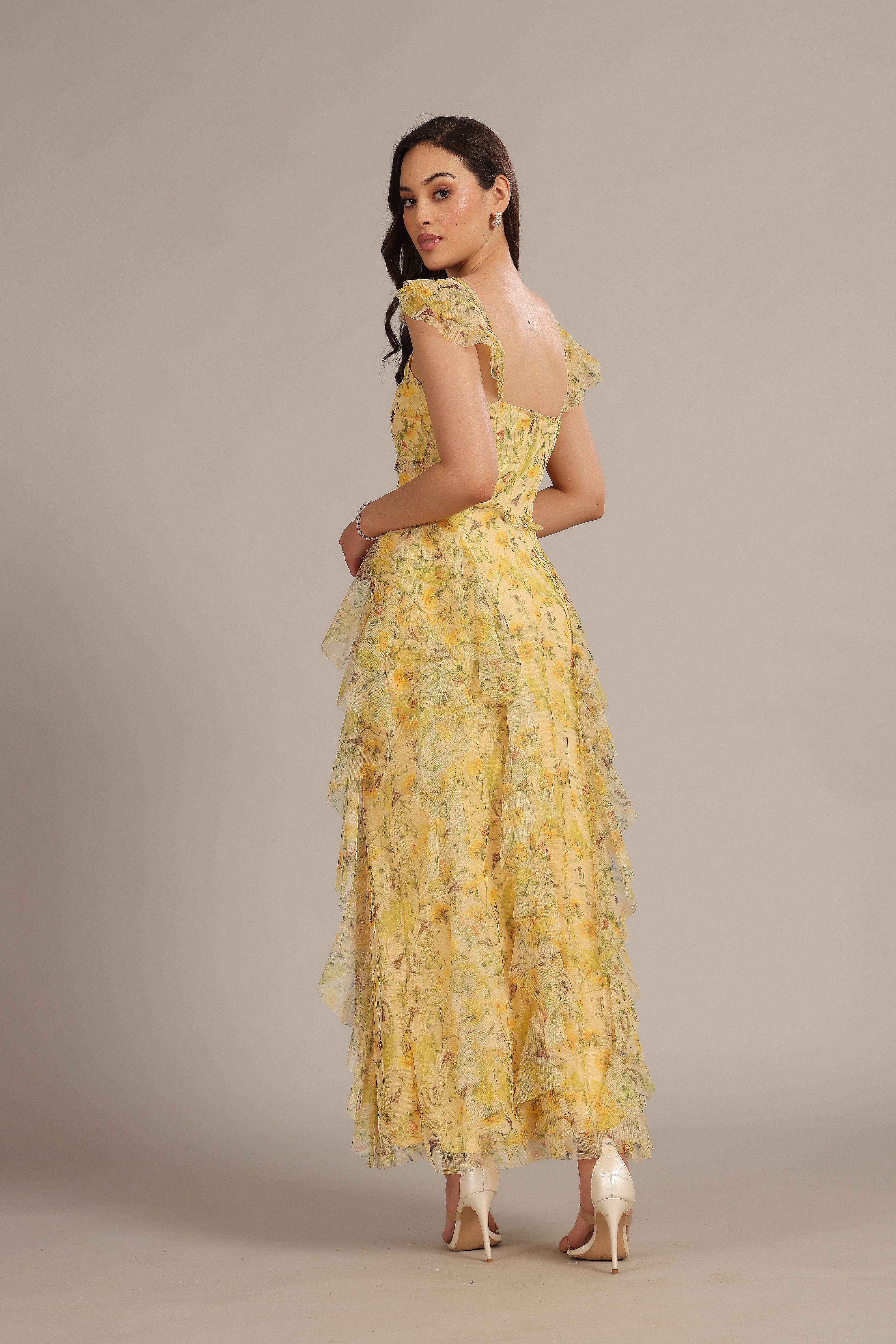 Malin Maxi Dress - Floral Yellow Summer Dress for Women | Perfect for Beach, Vacation & Casual Outings