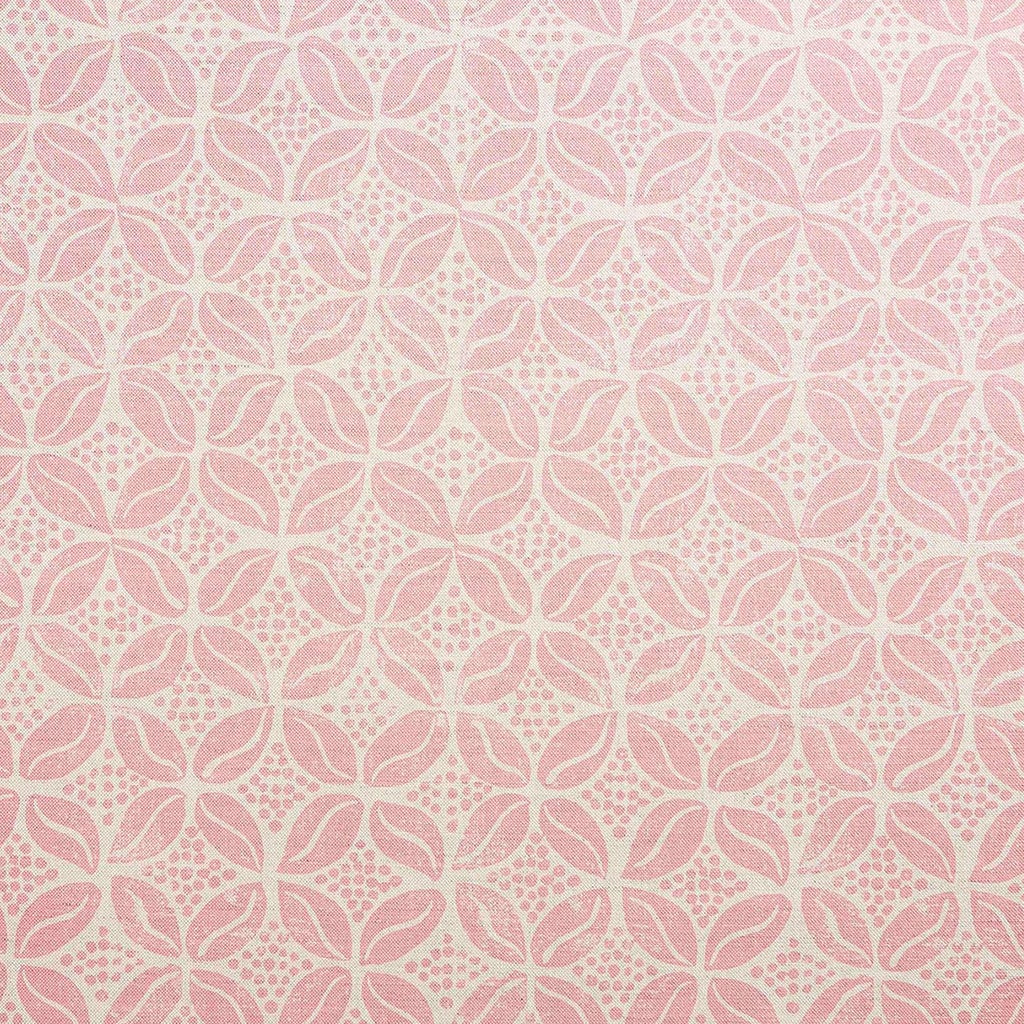 Premium Coffee Bean Printed Fabric - Linen/Cotton Blend with Rose Pattern - Perfect for DIY Crafts, Home Decor & Fashion Accessories