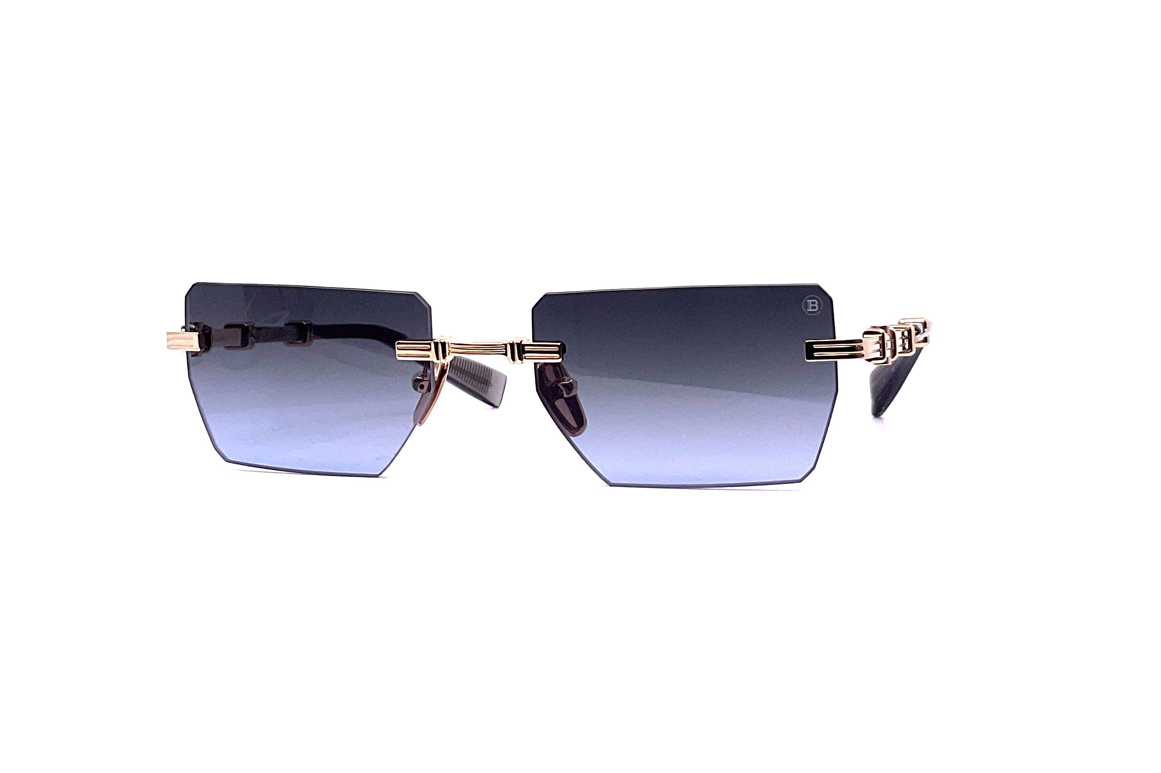 Balmain Pierre Sunglasses Gold Grey - Luxury Designer Shades for Women & Men - Perfect for Outdoor, Travel & Fashion Accessories