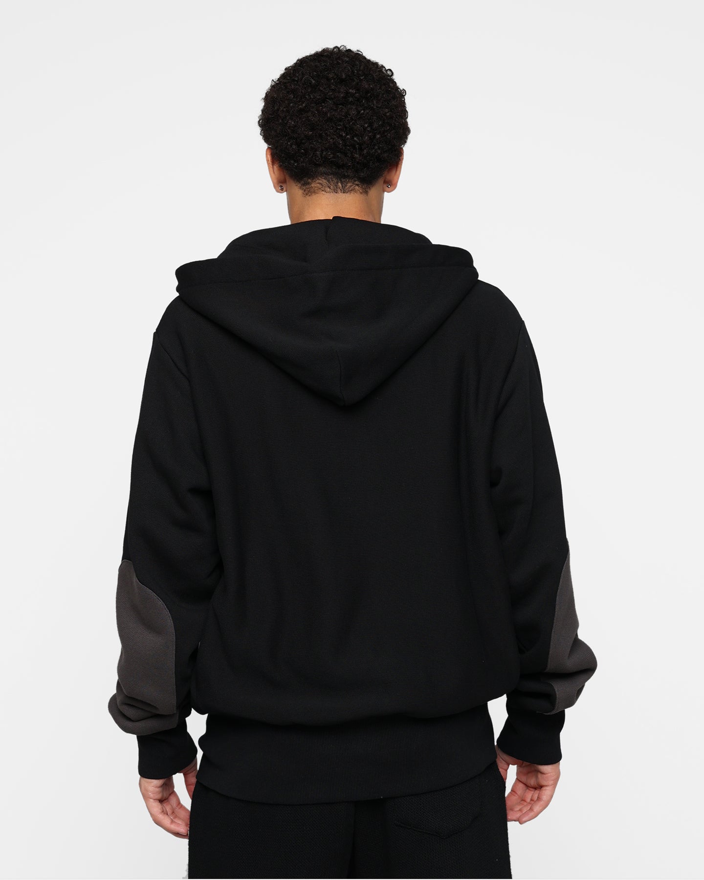 Tri-Tone Zip Up Hoodie for Women & Men - ABC 123 Advisory Board Crystals Design in Anthracite Black | Casual Wear, Street Style, Loungewear
