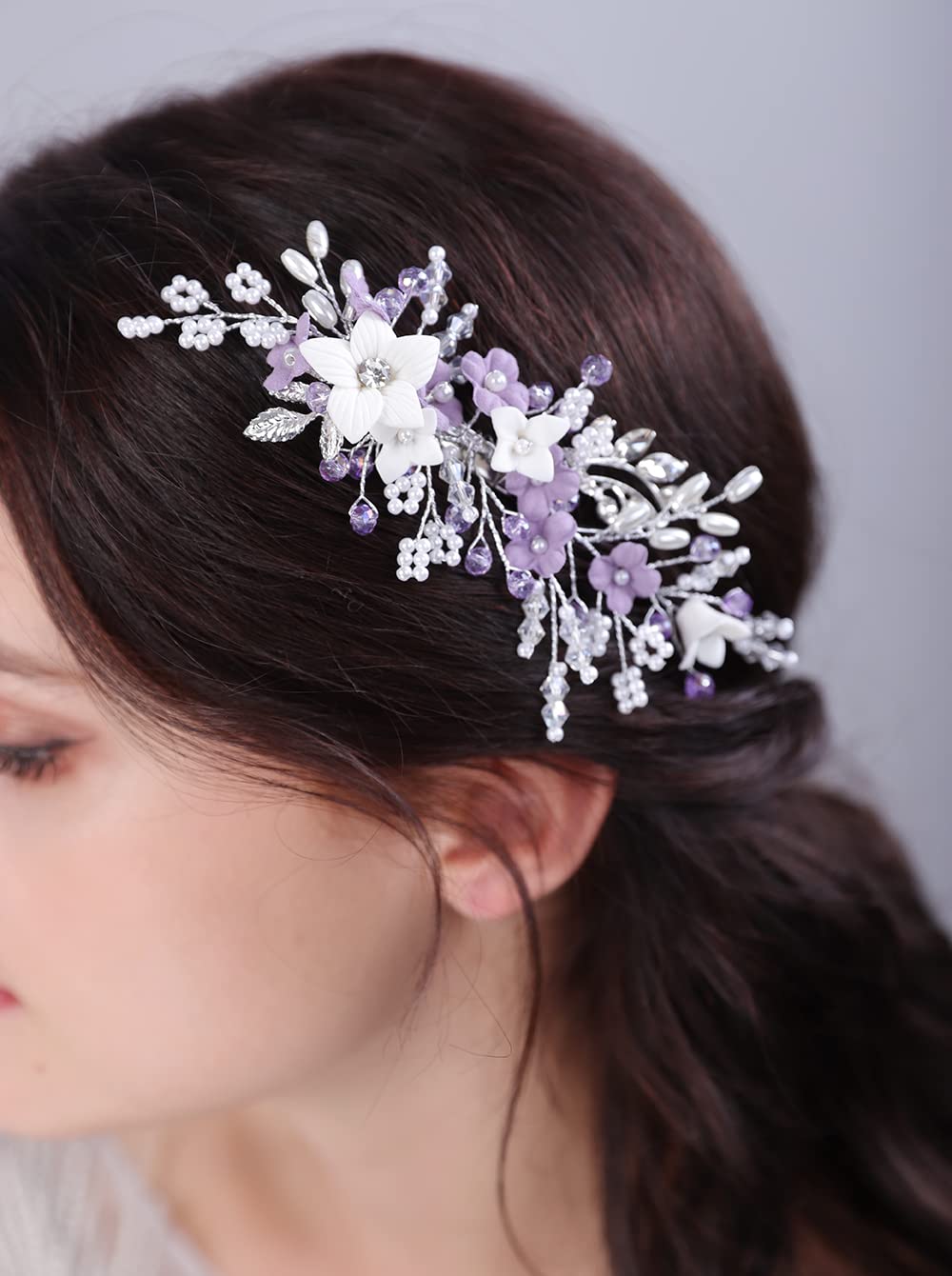 JWICOS Pearl Bridal Hair Clips - Wedding Hair Accessories for Women & Girls - Perfect for Weddings & Parties
