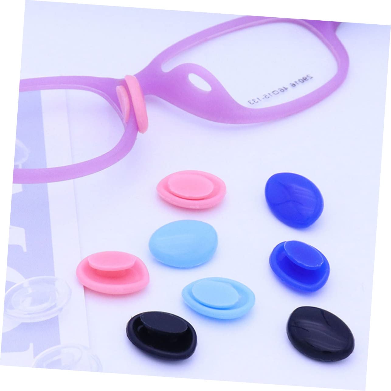 JECOMPRIS Face Steamer - 20 Pairs Glasses Nose Pads & Bridge Pads Replacement Set | Anti-Slip Eyewear Accessories for Comfort & Protection | Perfect for Daily Use, Reading Glasses, and Computer Eyewear