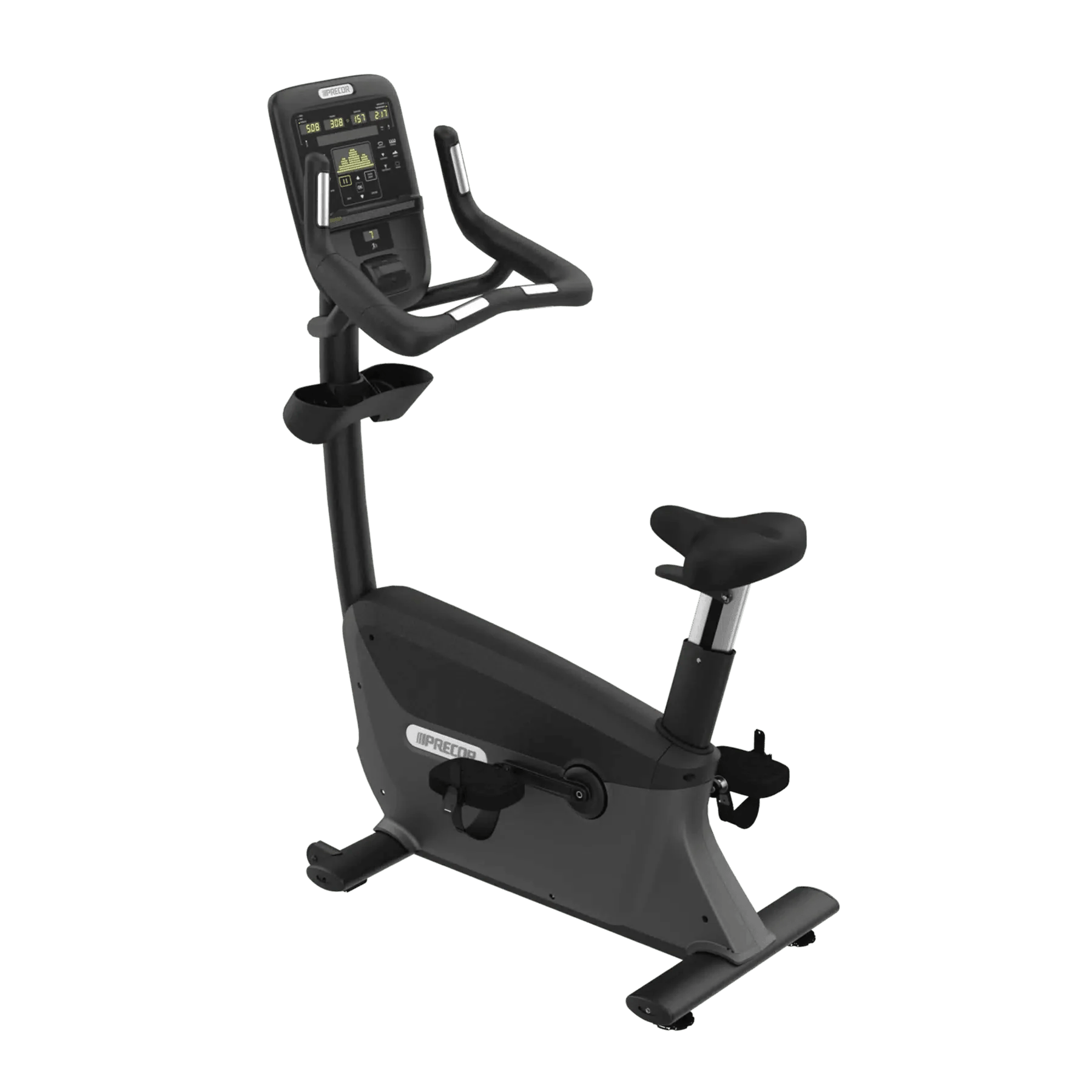 Precor UBK835 Upright Exercise Bike for Home Gym - Commercial Grade Indoor Cycling Bike with Adjustable Seat & LCD Display - Perfect for Cardio Workouts, Weight Loss & Home Fitness Training