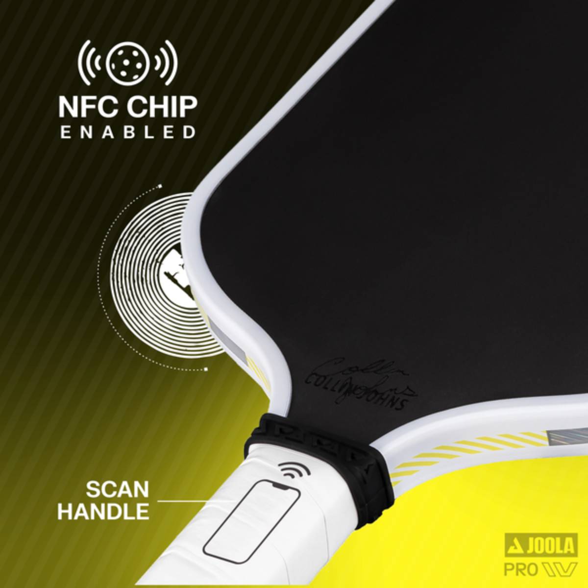 JOOLA Collin Johns Scorpeus Pro IV Pickleball Paddle - Premium Carbon Fiber Surface for Power & Control | Demo Rental Available | Perfect for Tournament Play & Competitive Matches