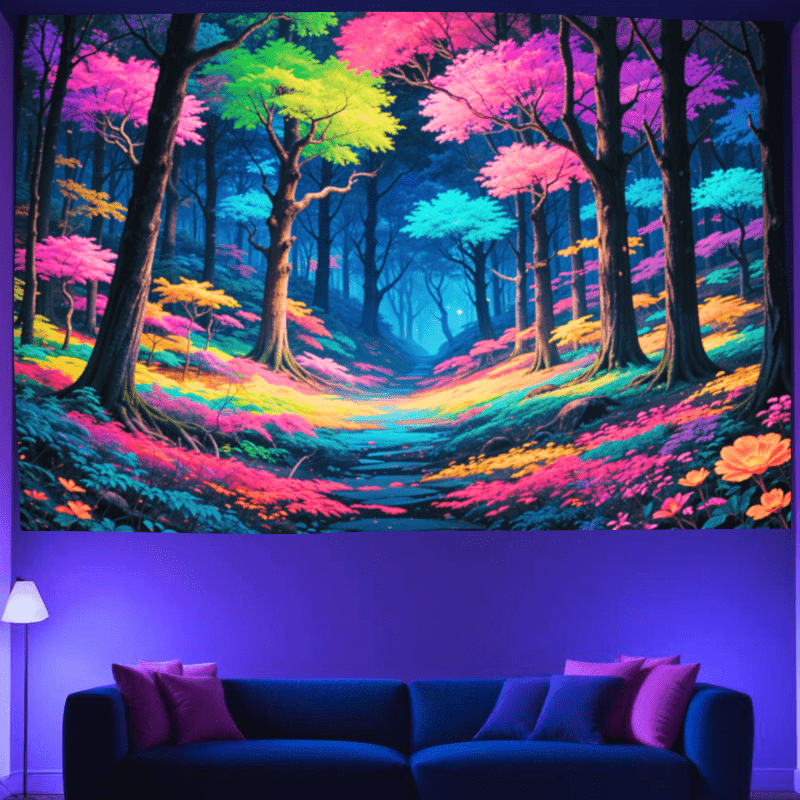 Neon Forest Pathway - Glow in The Dark Garden Lights for Outdoor Walkways, Pathways & Landscaping | Perfect for Backyard, Patio & Garden Decor