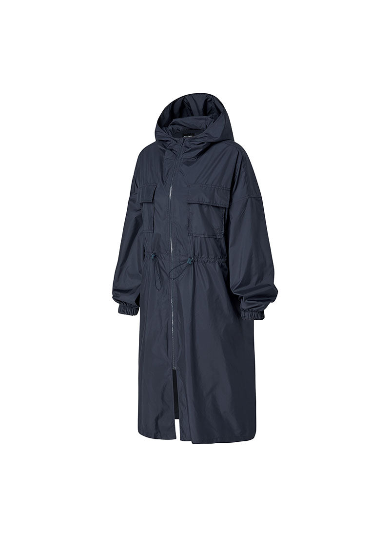 Breathable Essential Maxi Hooded Long Jacket for Women - Perfect for Outdoor Hiking, Travel & Casual Wear
