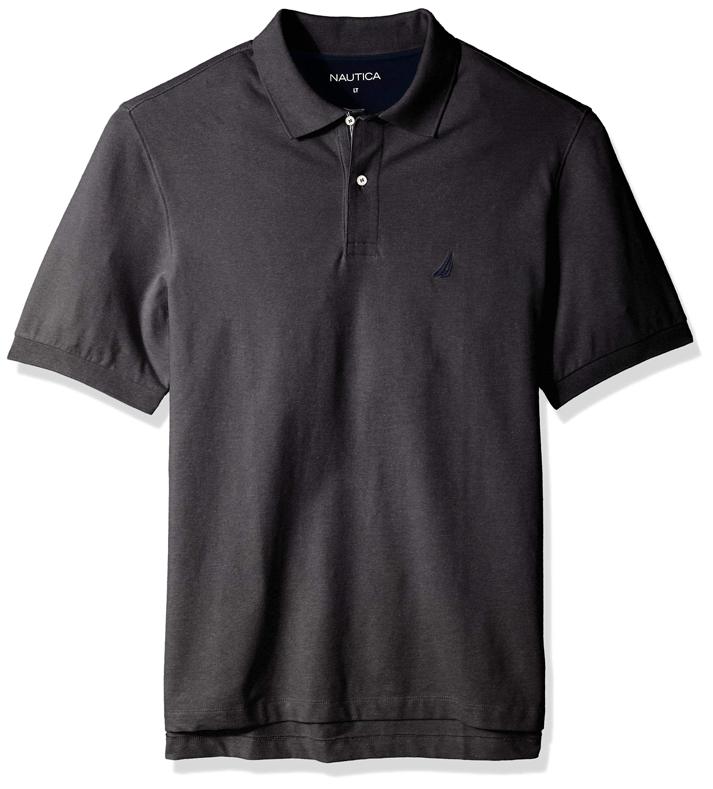 Nautica Men's Big & Tall Short Sleeve Stretch Solid Deck Polo Shirt - Comfortable Casual Wear for Summer, Boating & Outdoor Activities