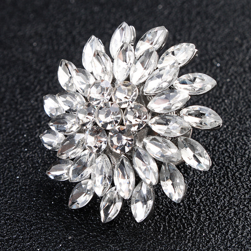 1 Pair Detachable Round Shoe Clips for Wedding Shoes - Elegant Buckle Accessories for Bridal, Prom, and Formal Occasions