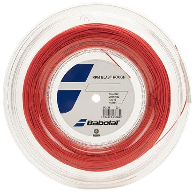 Babolat RPM Blast Rough 1.25mm 200m Tennis String Reel - Red | High-Performance Polyester String for Spin & Control | Perfect for Competitive Players & Stringers