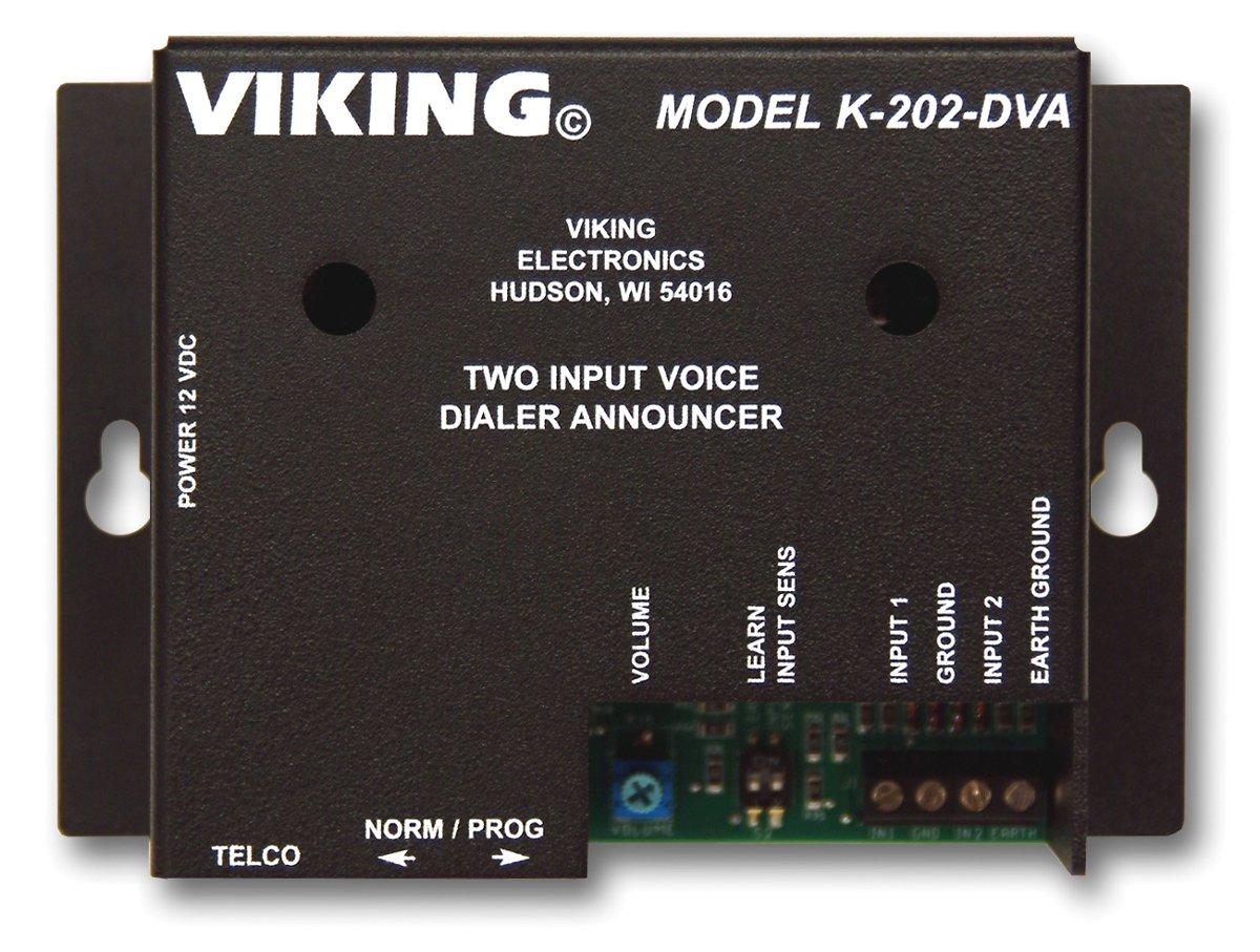 Viking Electronics 2-Input Multi-Number Auto Dialer - Perfect for Home Security Systems & Emergency Alerts