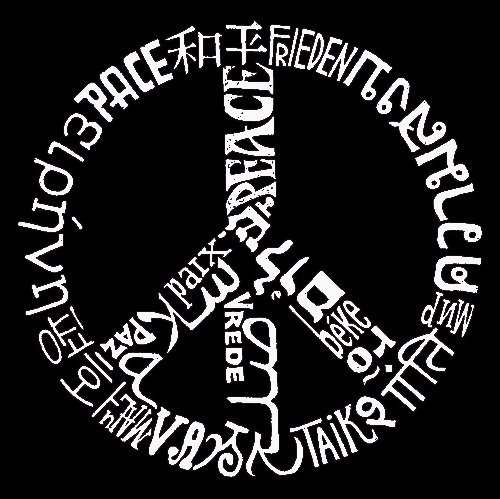 LA POP ART Boys' Word Art Hooded Sweatshirt - Peace in 20 Languages | Trendy Graphic Pullover for Teens | Streetwear, School, Casual Outfits