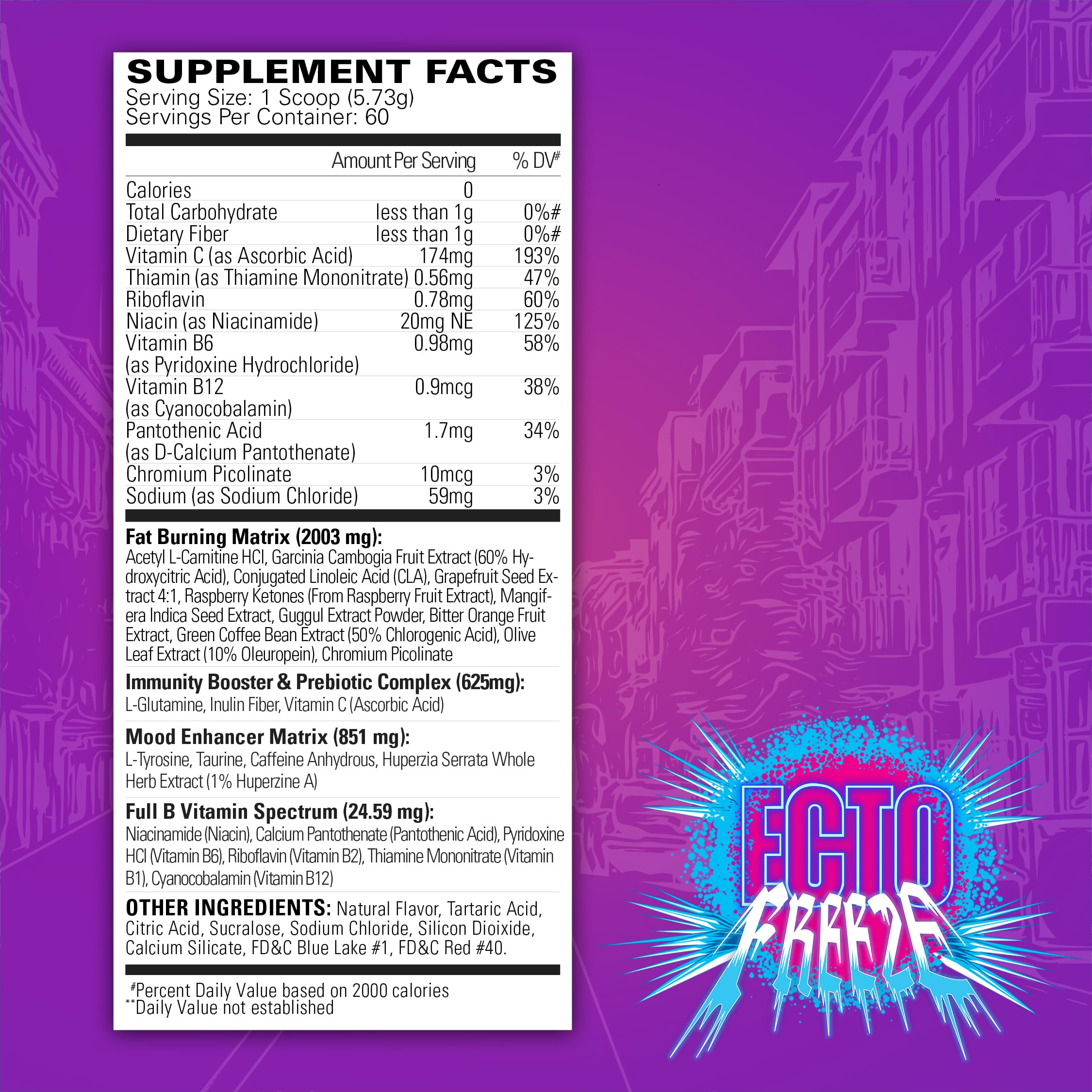 EHP Labs x Ghostbusters OxyShred Pre Workout Powder Supplement - Energy Boosting Formula with Acetyl L-Carnitine | Ecto Freeze Flavor | 60 Servings for Gym, Weightlifting & Fitness Training
