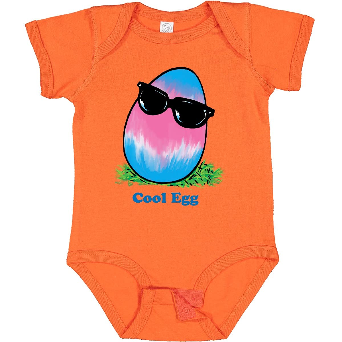 Inktastic Easter Pink and Blue Cool Egg with Sunglasses Baby Bodysuit - Cute Easter Outfit for Infants & Toddlers - Perfect for Easter Photos, Egg Hunts & Family Gatherings