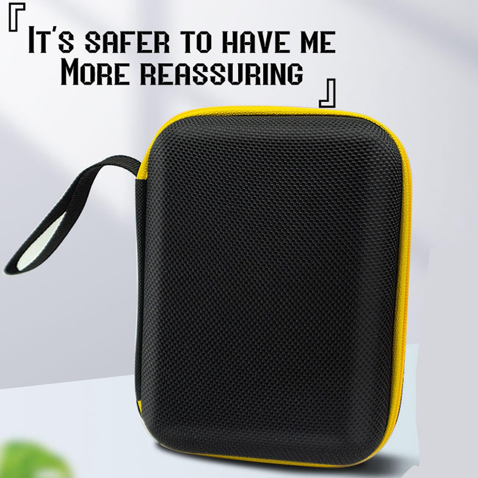 Premium Hard Travel Case for Miyoo Mini Plus & RG35XX Handheld Game Consoles - 360° Protective Shockproof EVA Shell - Durable Black Storage Box for Portable Gaming Accessories - Perfect for Travel, Commuting, Camping & Outdoor Device Protection