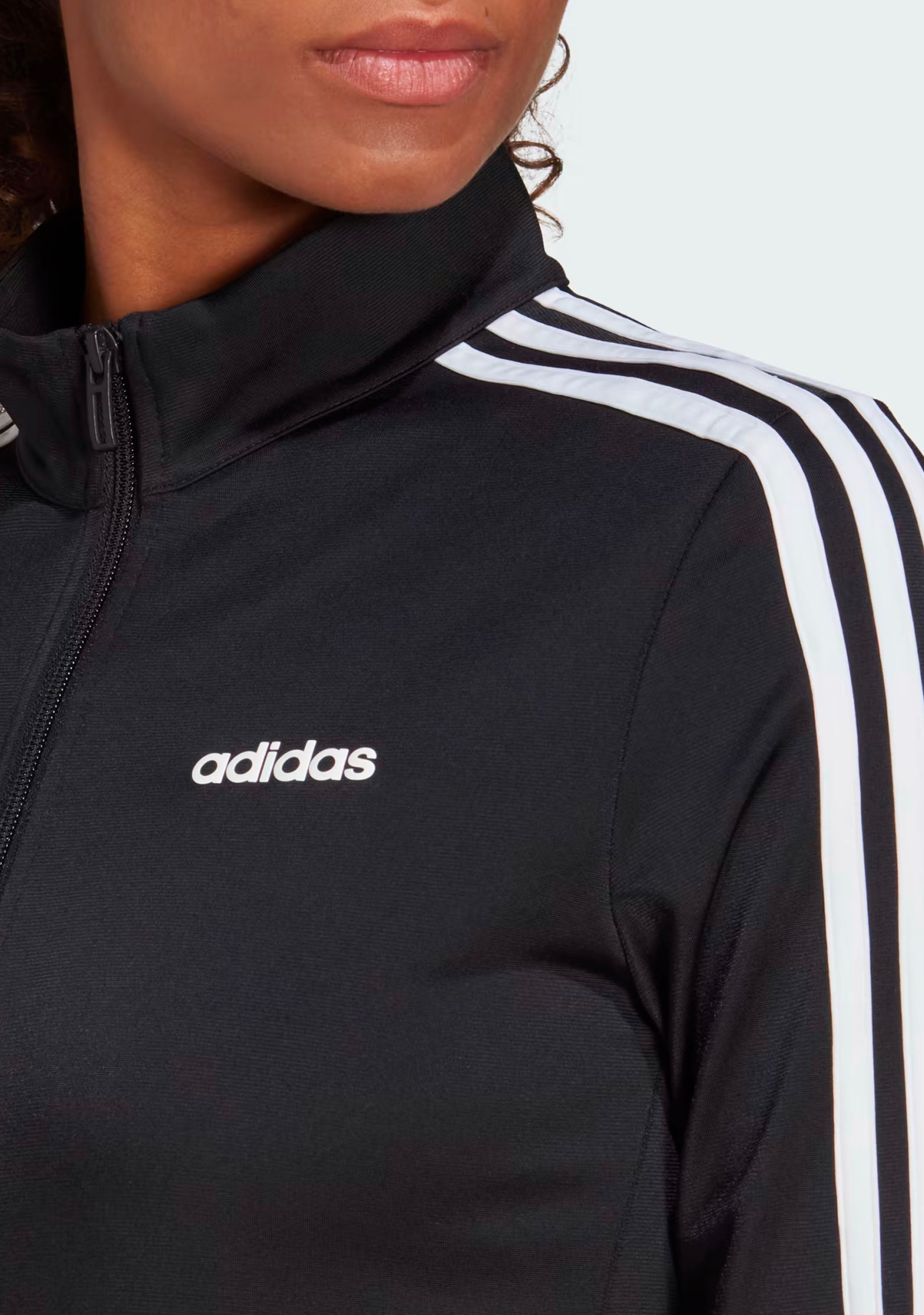 Adidas Women's D2M 3-Stripe Track Jacket - Lightweight Running Hoodie for Gym & Outdoor Workouts - Perfect for Jogging, Yoga & Casual Wear