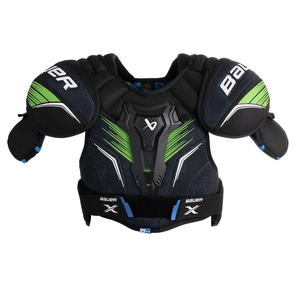 Bauer X 2024 Junior Ice Hockey Shoulder Pads - Youth Protective Gear for Hockey Players - Perfect for Practice & Games