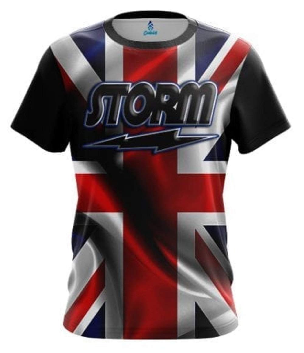 British Flag Bowling Jersey - Storm Performance Shirt for Bowling Enthusiasts | Perfect for Tournaments, Leagues & Casual Play