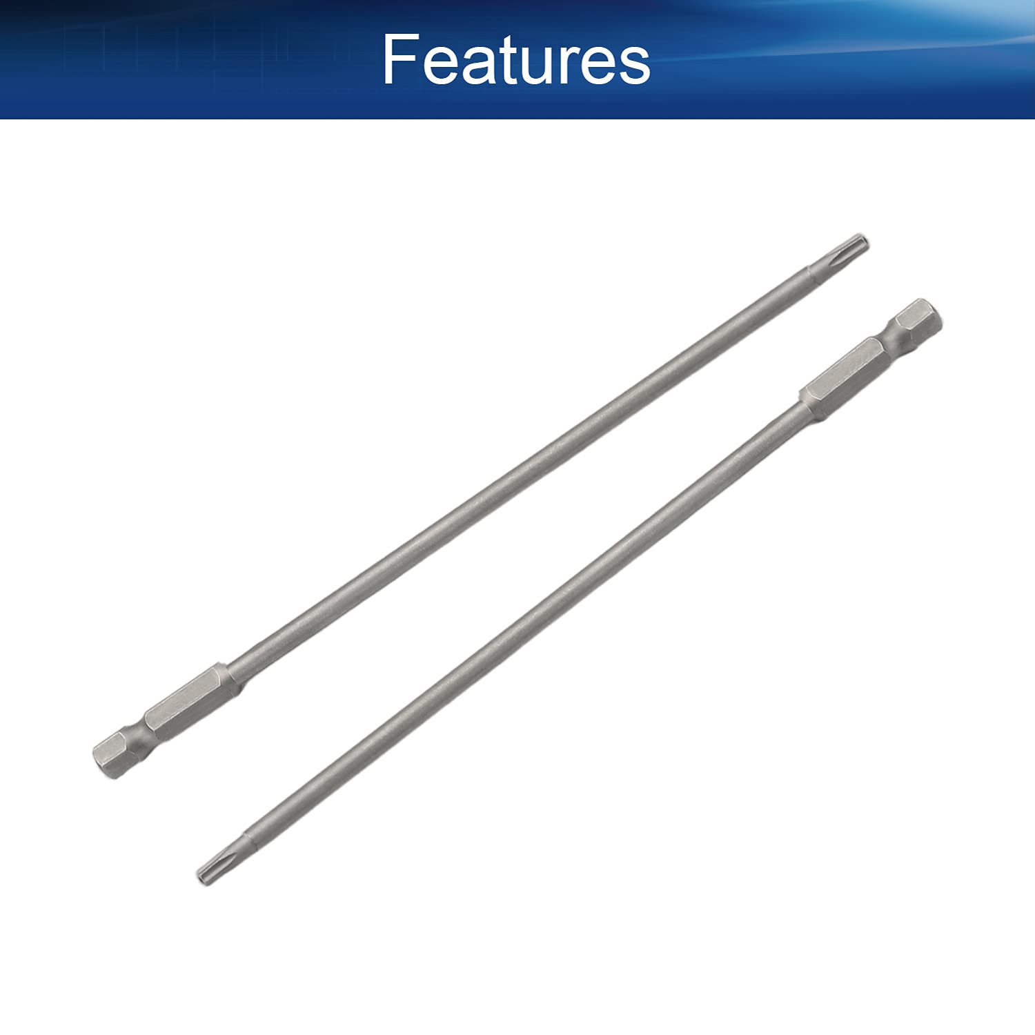 Auniwaig T15 Torx Screwdriver Bits Set - 2PCS 1/4