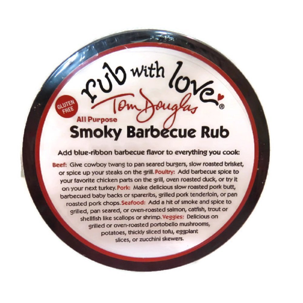 Tom Douglas Smoky Barbecue Rub with Love - 3.5 oz (Pack of 2) - Premium BBQ Seasoning for Grilling, Smoking & Roasting - Perfect for Ribs, Steaks & Chicken