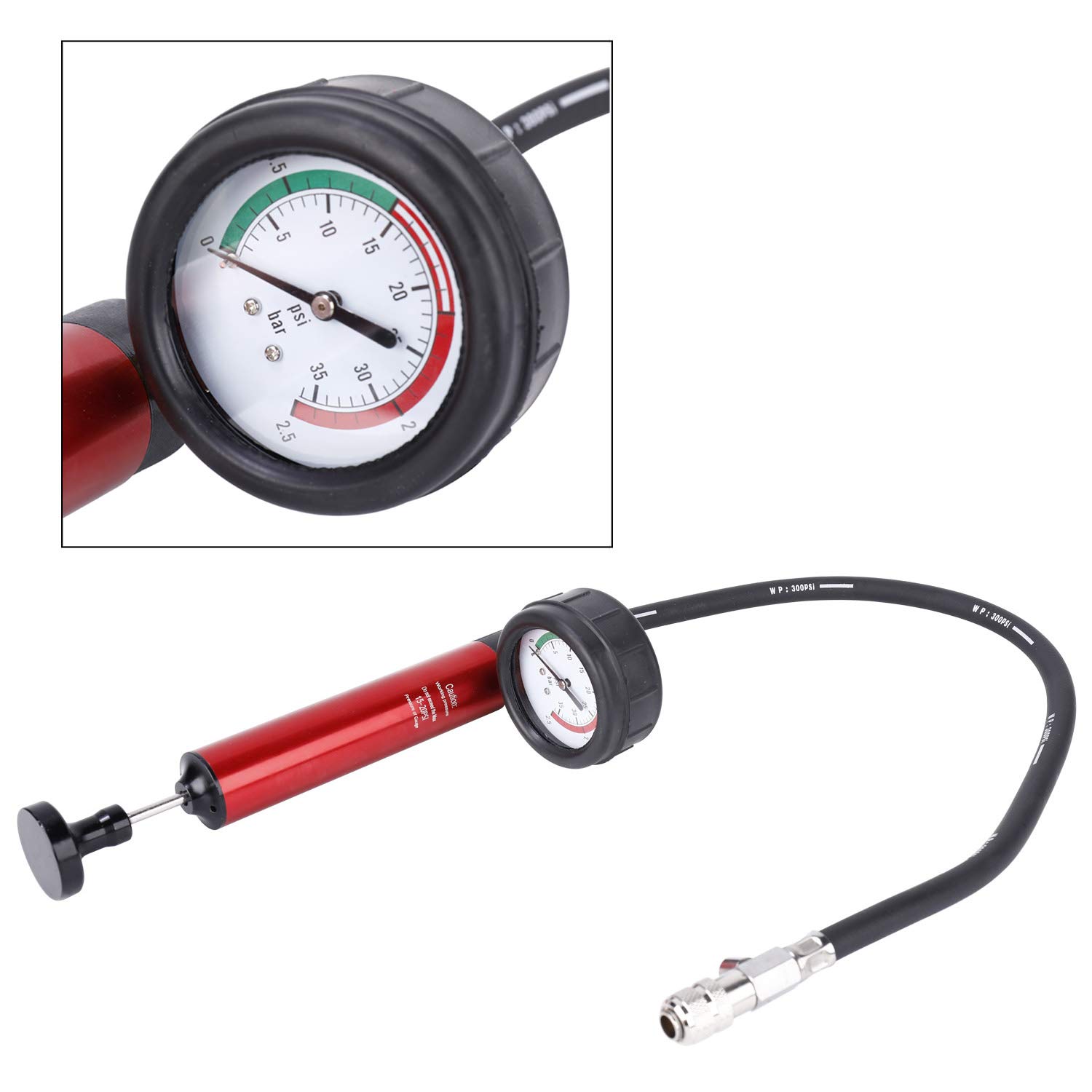 25pcs Cooling System Radiator Cap Pressure Tester Kit - Professional Automotive Diagnostic Tool for Car, Truck & SUV Engine Maintenance (Ideal for Mechanics & DIY Enthusiasts)