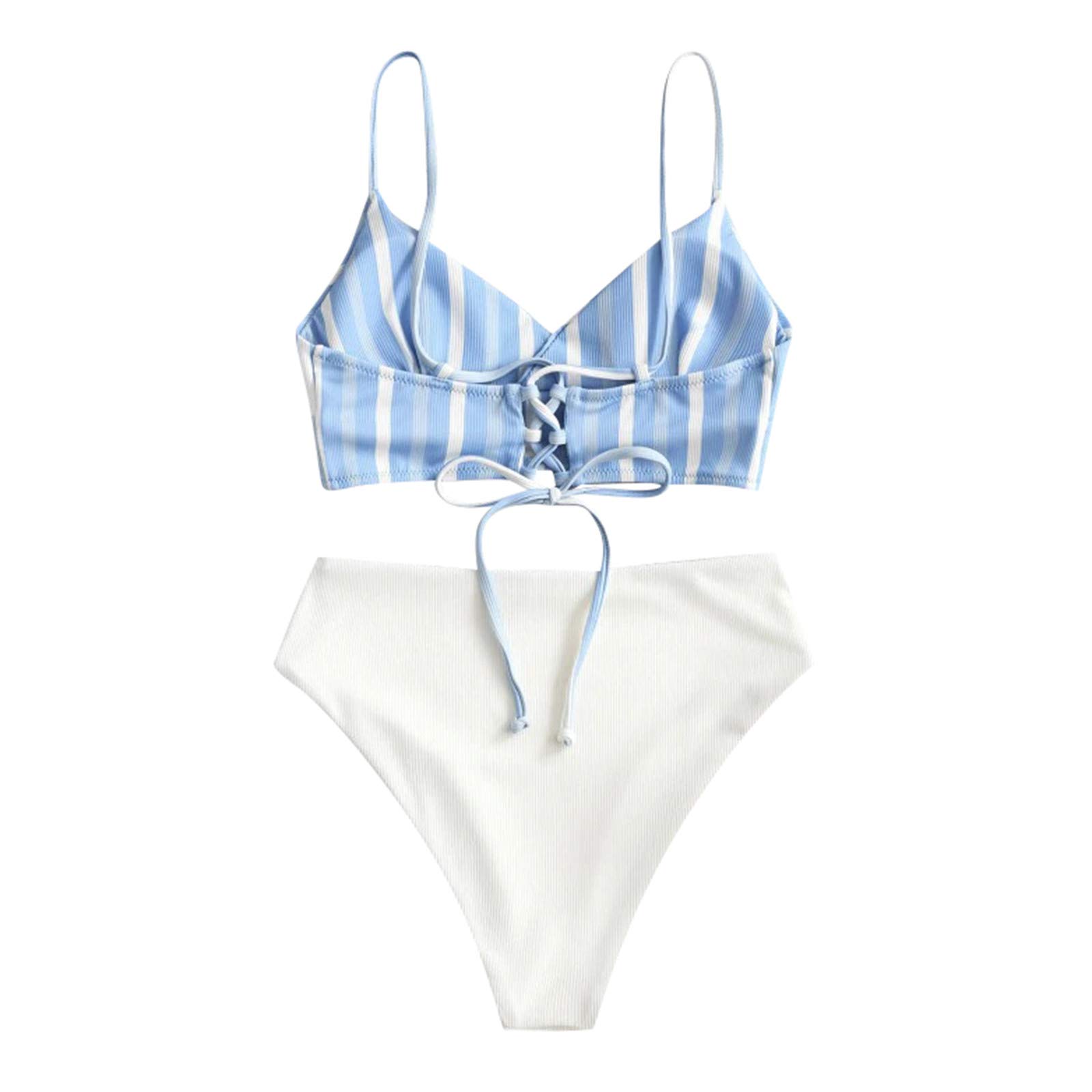 Plus Size Patchwork Print Bikini Set - Women's Two Piece Swimwear Size 20 | Flattering Beachwear for Curvy Figures | Perfect for Pool Parties, Beach Vacations & Summer Getaways