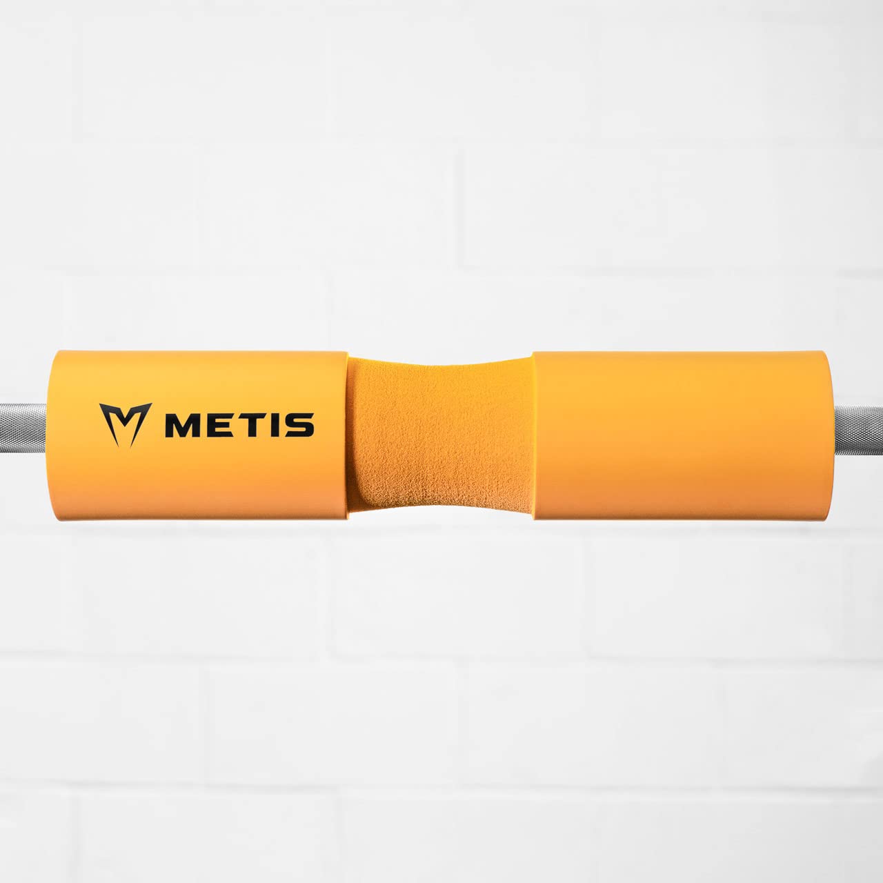 METIS Foam Barbell Pad [Black/Orange] - Comfortable Barbell Cushion for Hip Thrusts, Squats & Weightlifting - Home Gym Accessories for Shoulder & Neck Support - Durable Squat Bar Pad for CrossFit & Strength Training
