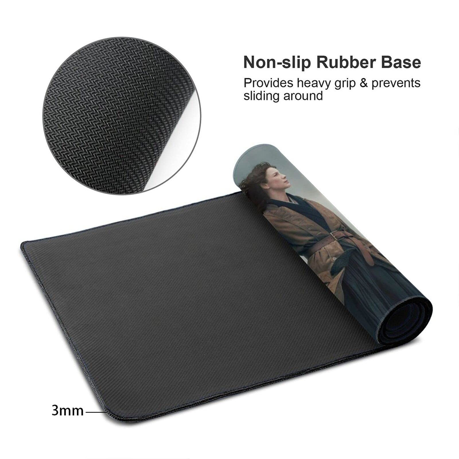 Outlanders XXL Extended Gaming Mouse Pad - Non-Slip Rubber Base, Large Speed Mouse Mat for Computer Keyboard & Desk - Perfect for Home Office, Gaming & Work Setup