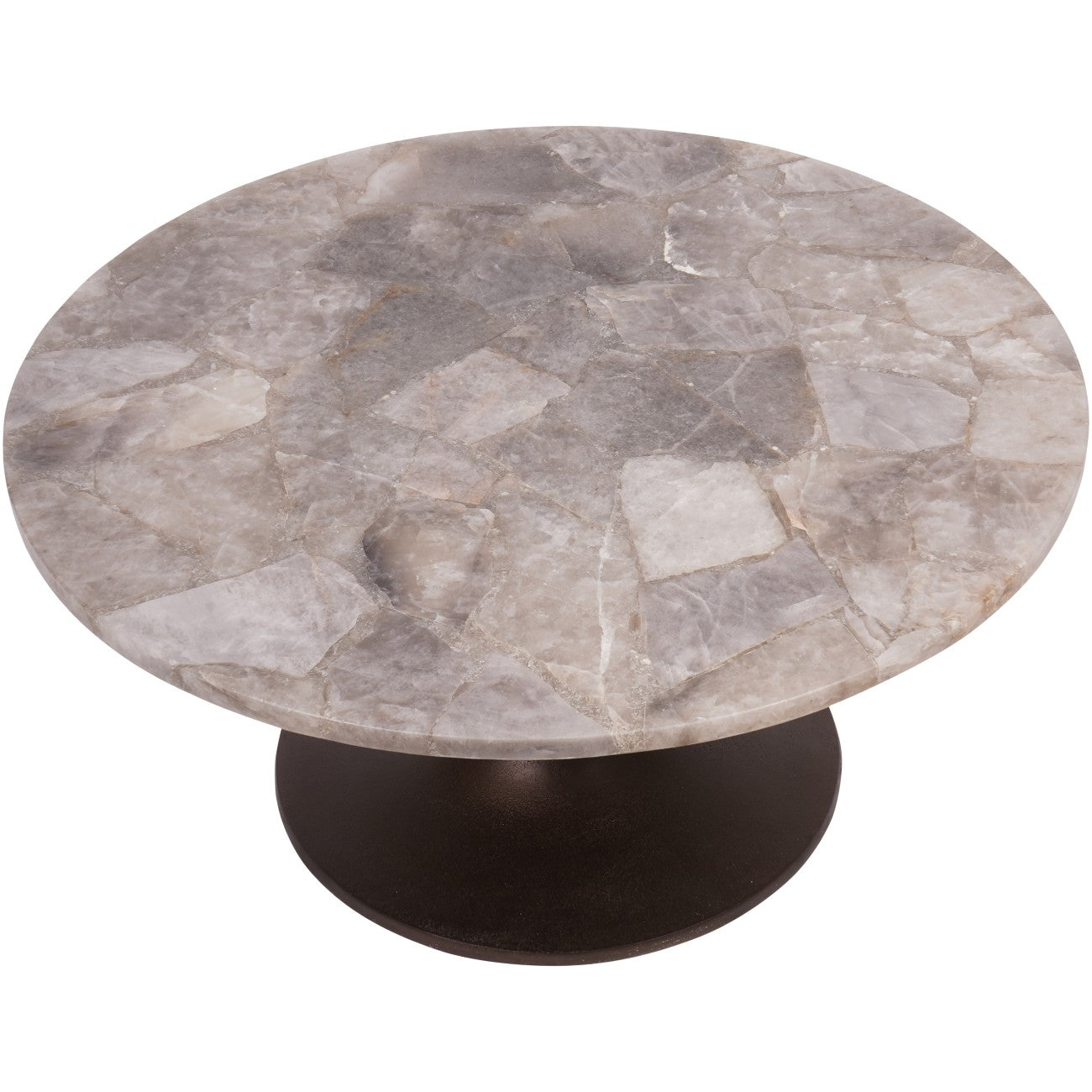 Bosworth Smokey Quartz Side Table - 16.5